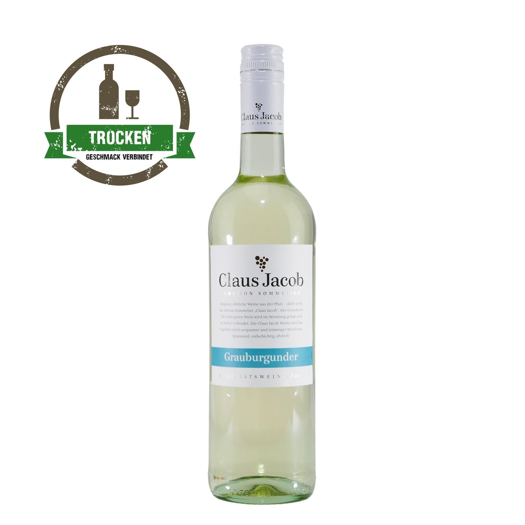 Claus Jacob Grauburgunder Qualitätswein (6 x 0,75L)