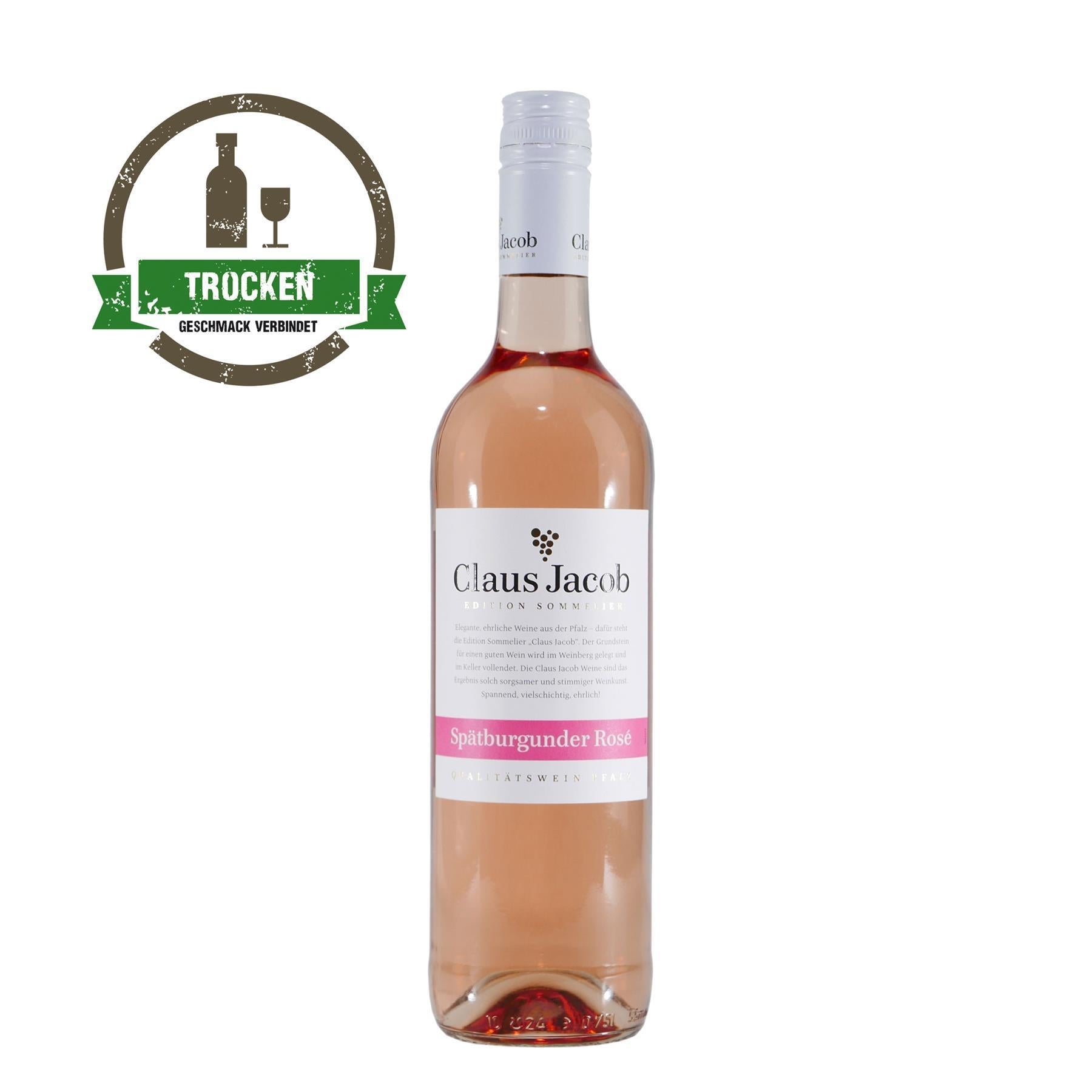 Claus Jacob Spätburgunder Rosé QbA -trocken- (6 x 0,75L)