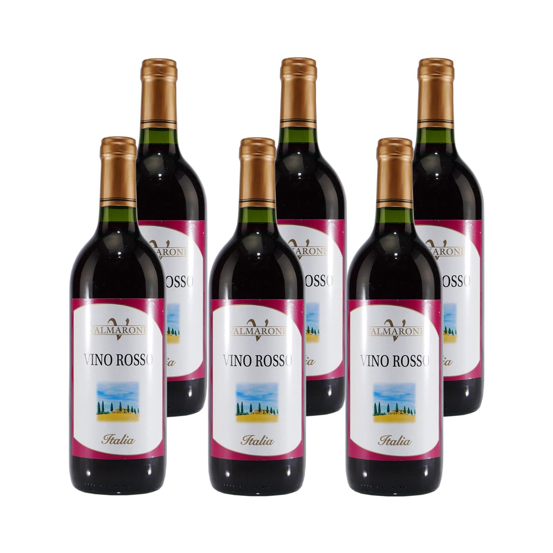 Valmarone Vino Rosso - Italienischer Rotwein (6x0,75L)