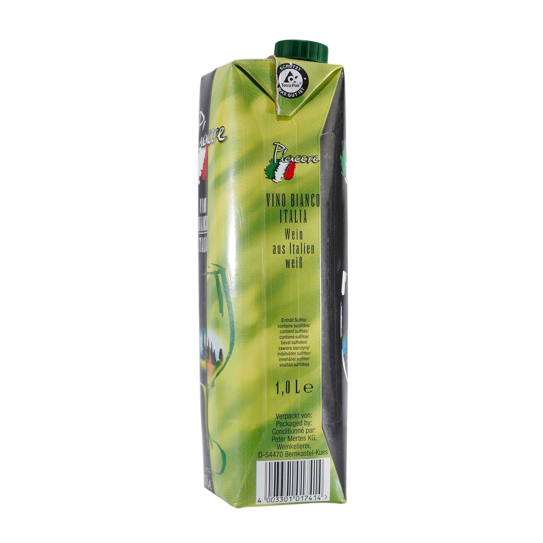 Piacere Vino Bianco - Italienischer Weißwein (12 x 1,0L)