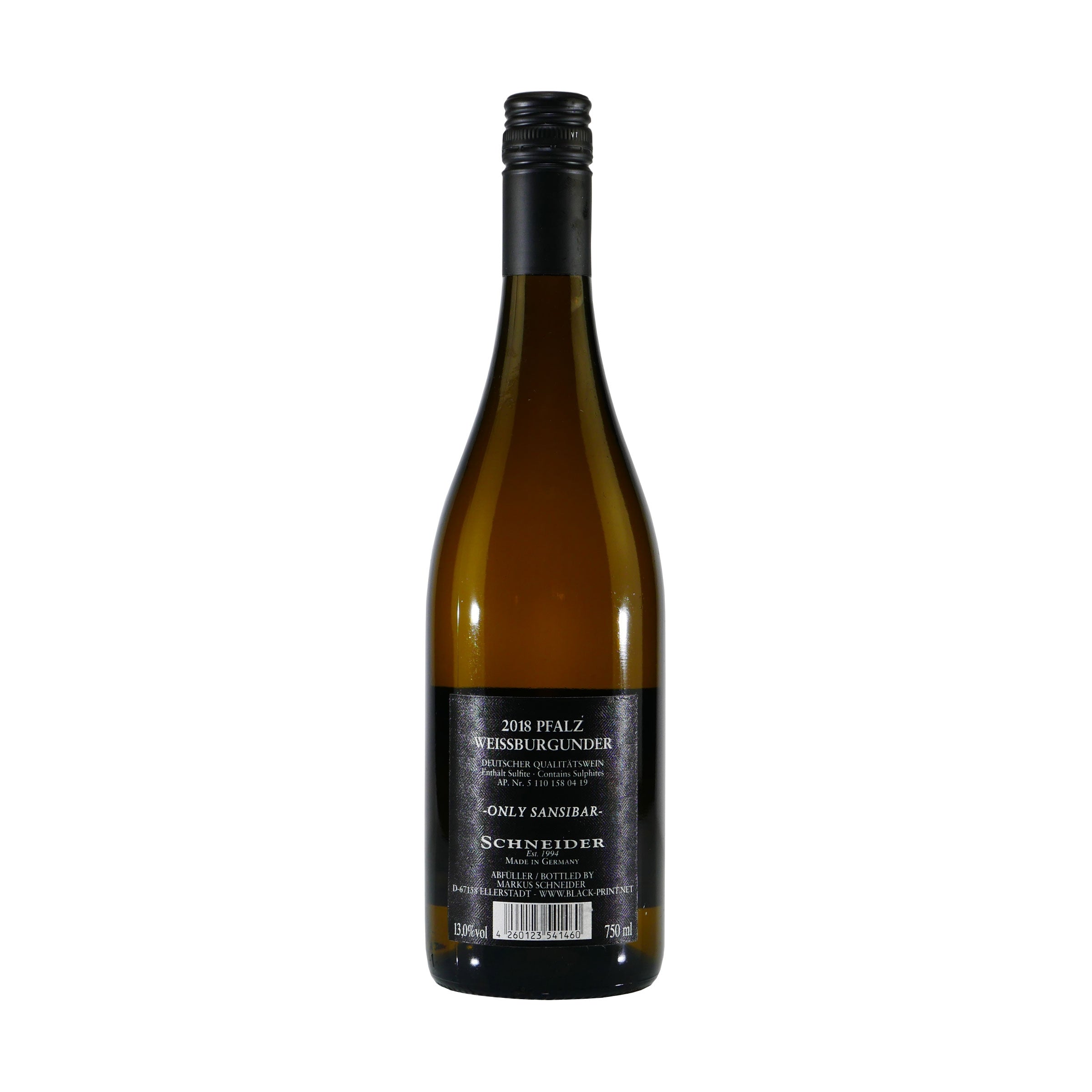 Schneider Weißburgunder "only Sansibar" Qualitätswein -trocken-