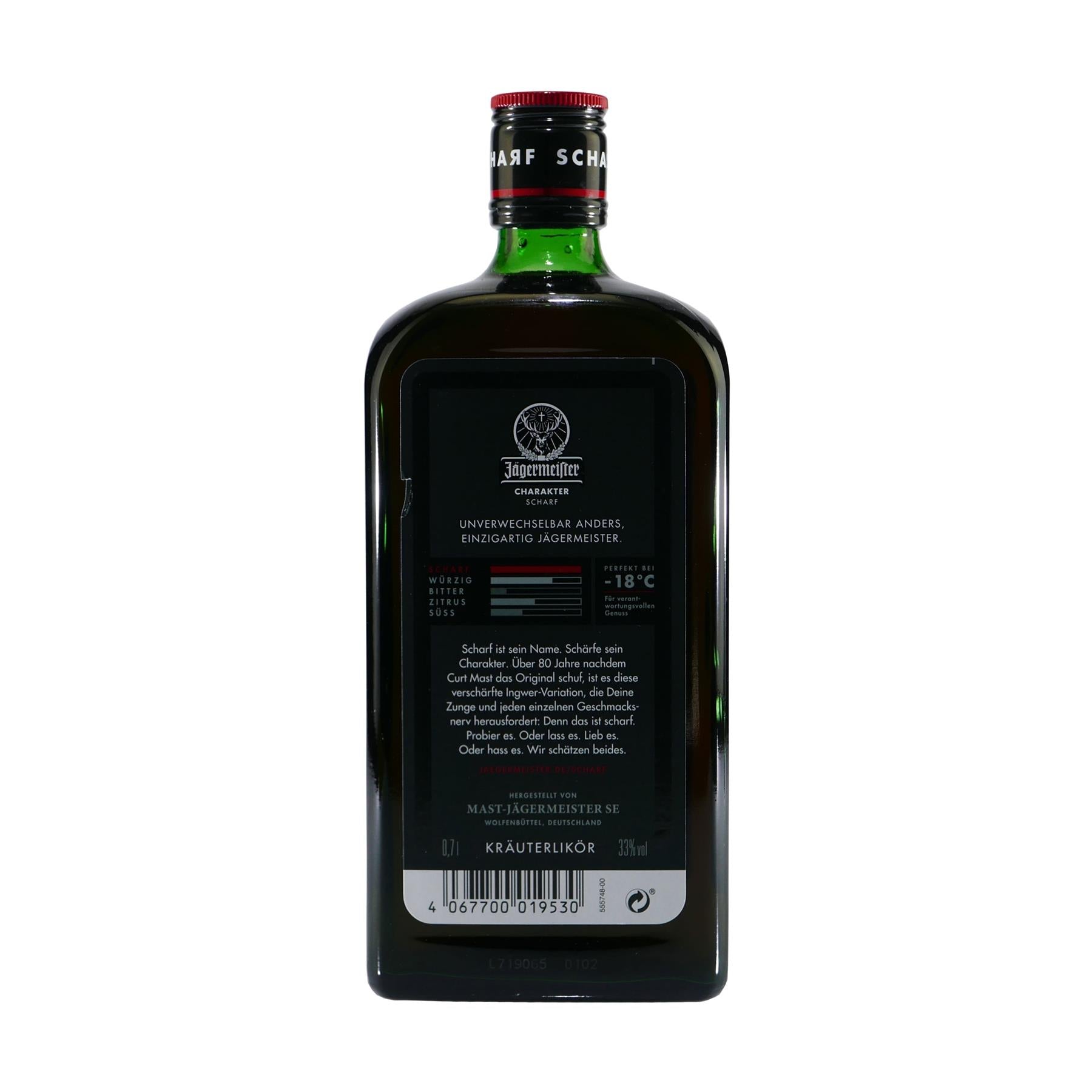 Jägermeister Scharf Hot Ginger mit Geschenk-HK
