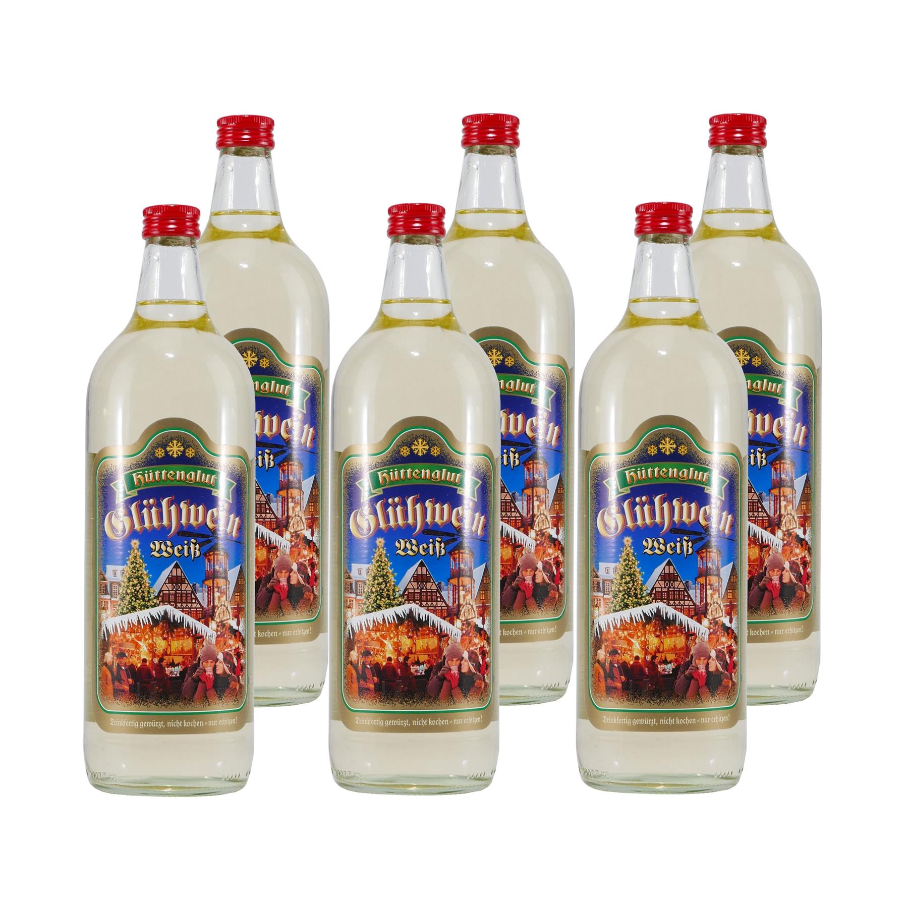 Hüttenglut Glühwein-Weiß (6 x 1,0L)
