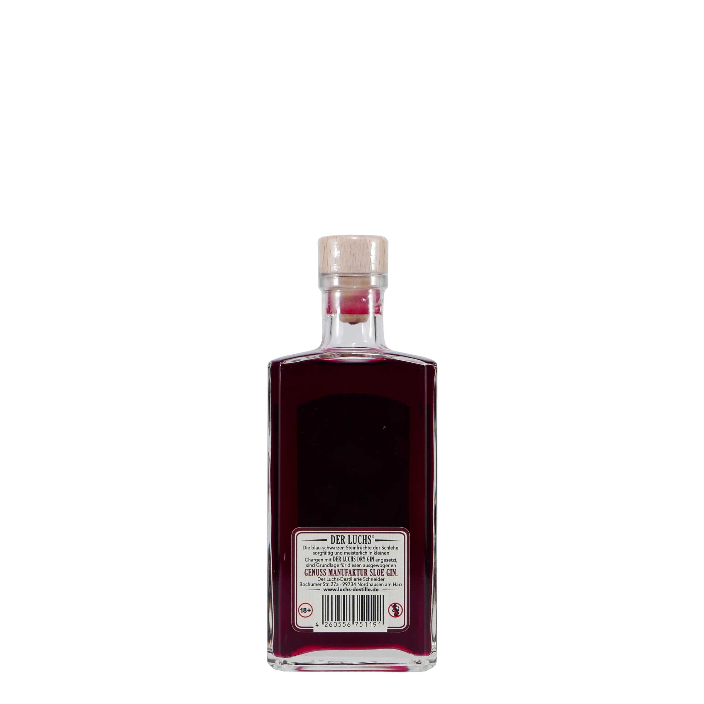 DER LUCHS Sloe Gin 0,2L mit Geschenk-Holzkiste