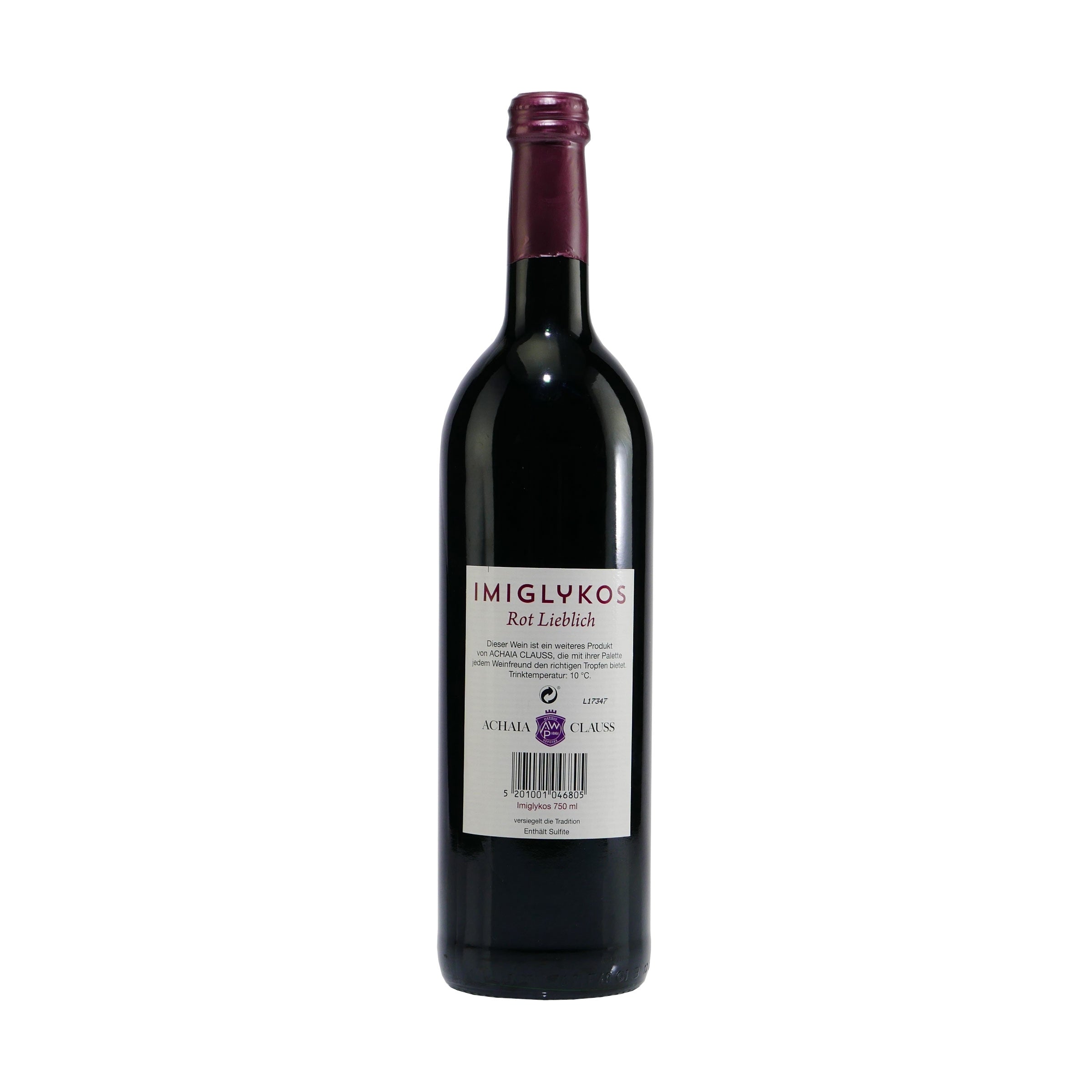 Achaia Clauss Imiglykos Rotwein -lieblich- (6 x 0,75L)