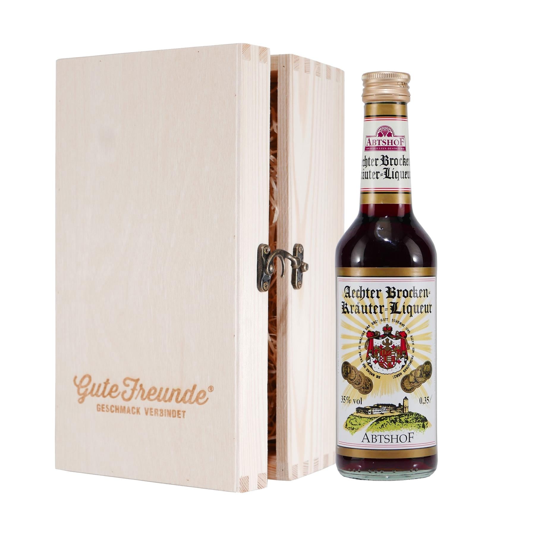 Abtshof Aechter Brocken-Kräuter-Liqueur mit Geschenk-HK