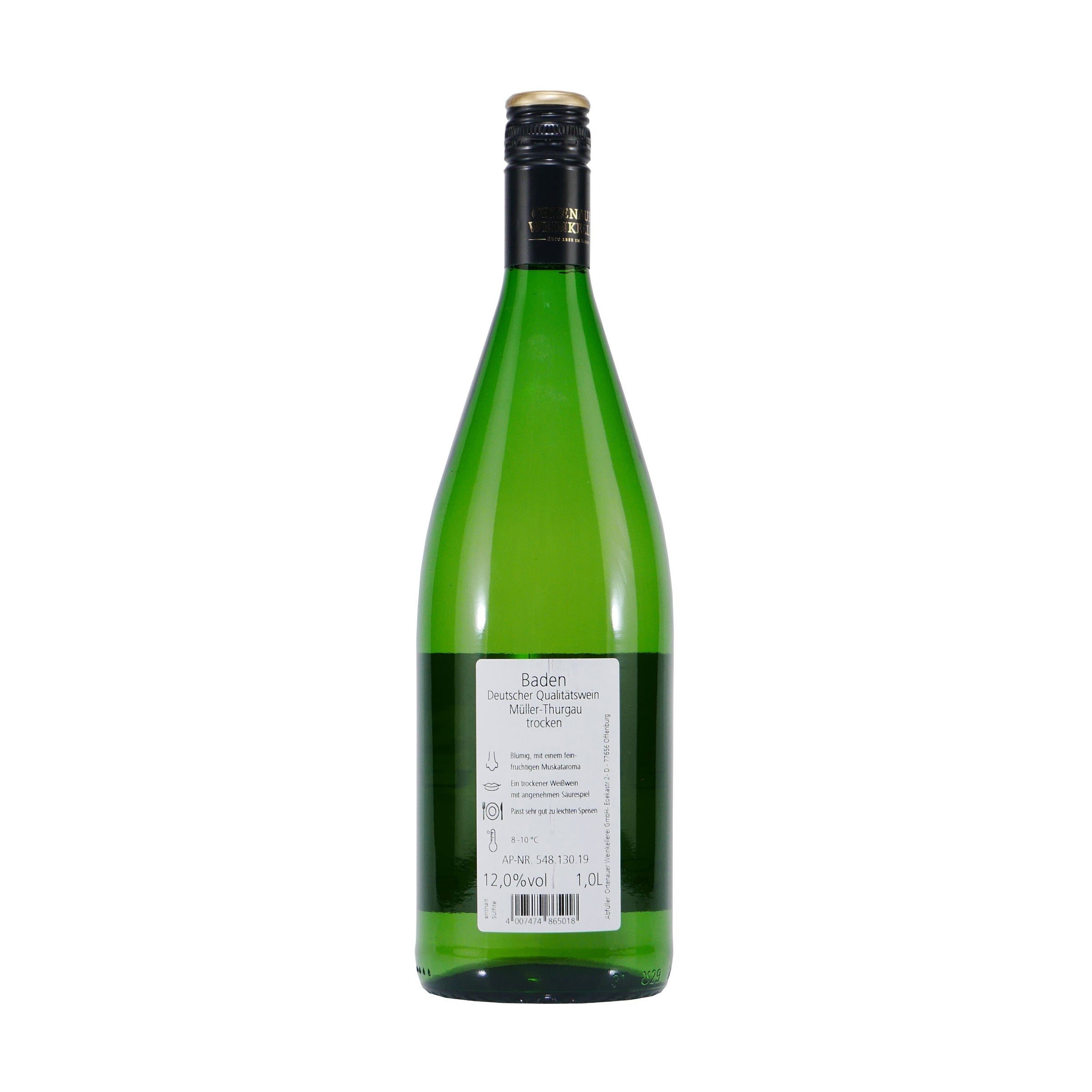 Müller-Thurgau Weißwein Baden -trocken- (6 x 1,0L)