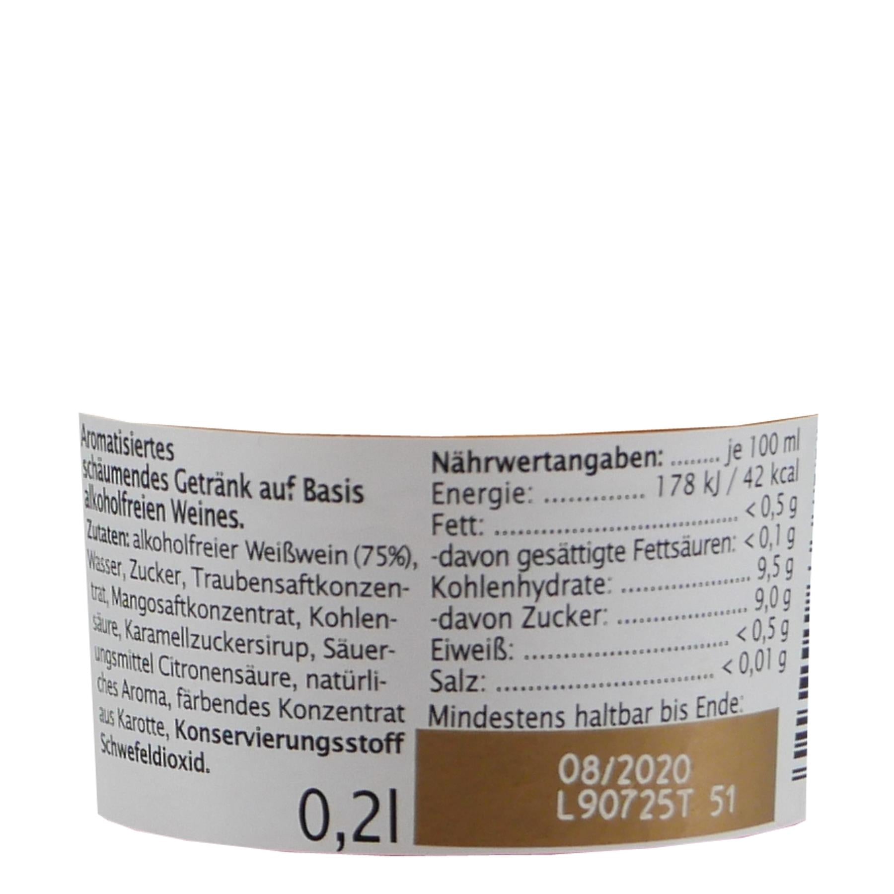 Rotkäppchen Fruchtsecco Mango -alkoholfrei- (12 x 0,2L)