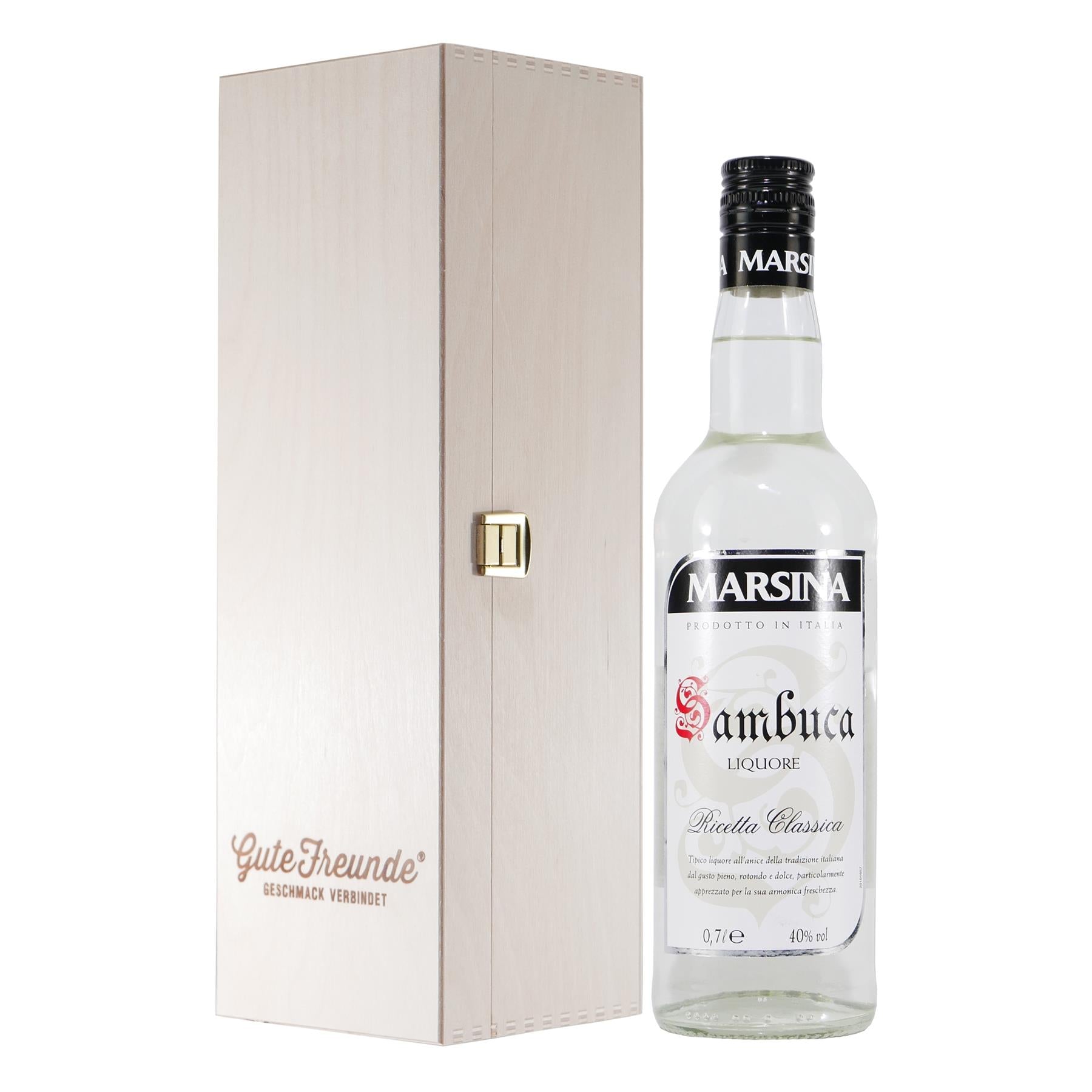 Marsina Sambuca Liquore mit Geschenk-HK