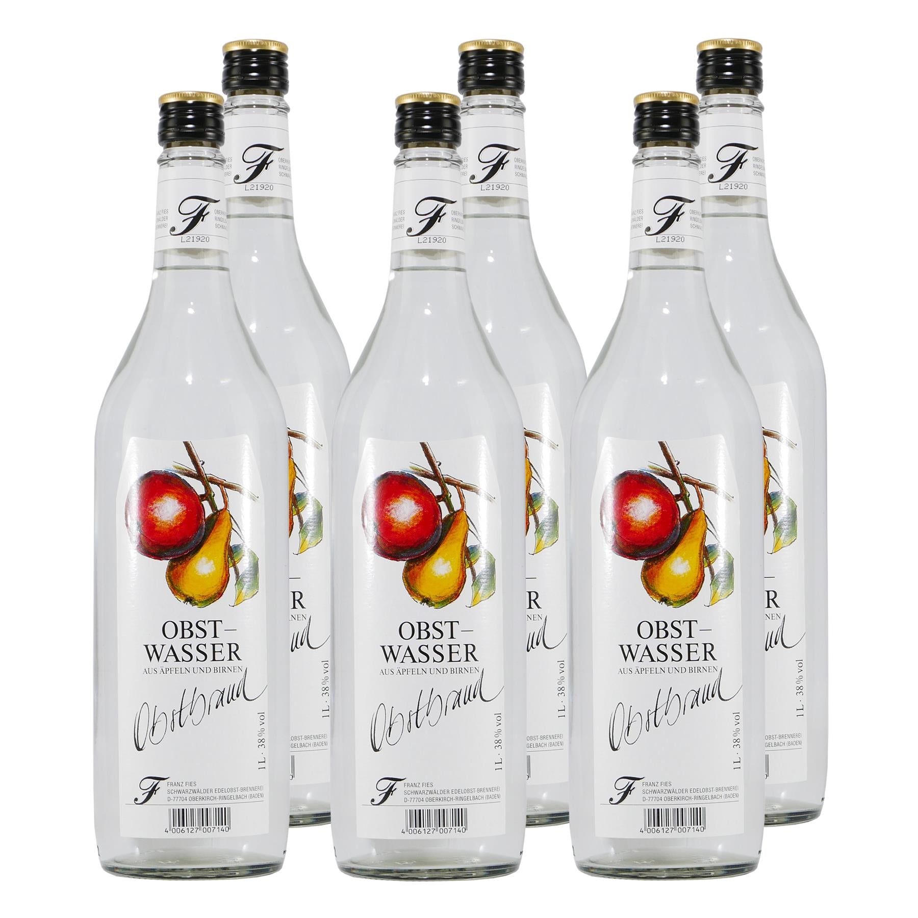 Fies Obstwasser - Obstbrand (6 x 1,0L)