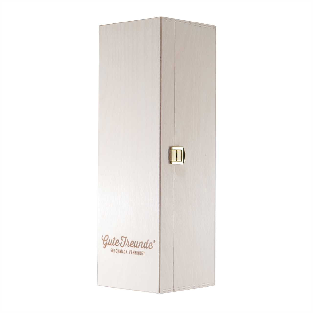 Mackenstedter Maracuja Likör mit Geschenk-Holzkiste