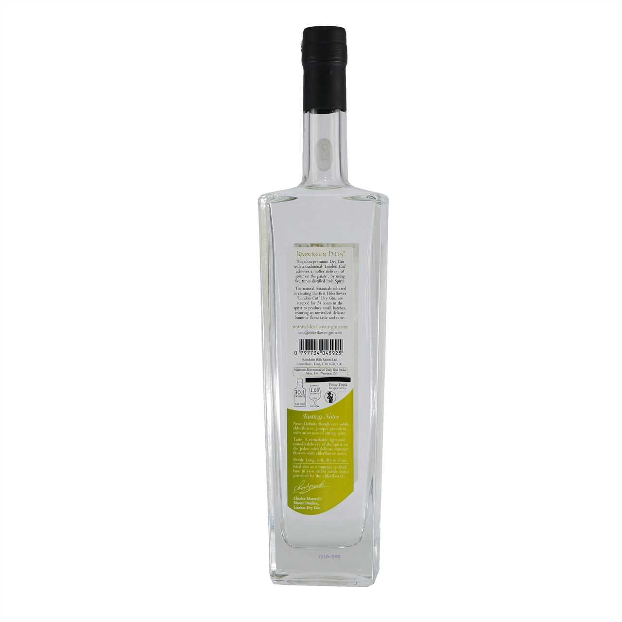 Elderflower London Dry Gin mit Geschenk-Holzkiste
