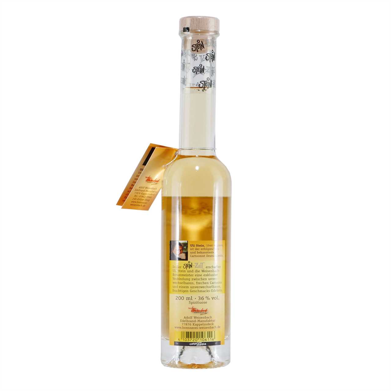 Stein-Zeit "Happy Birthday" Birnen-Schnaps Geschenk-HK