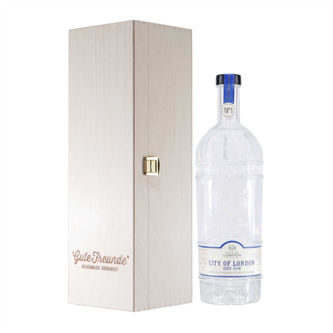 City of London Dry Gin No.1 mit Geschenk-Holzkiste