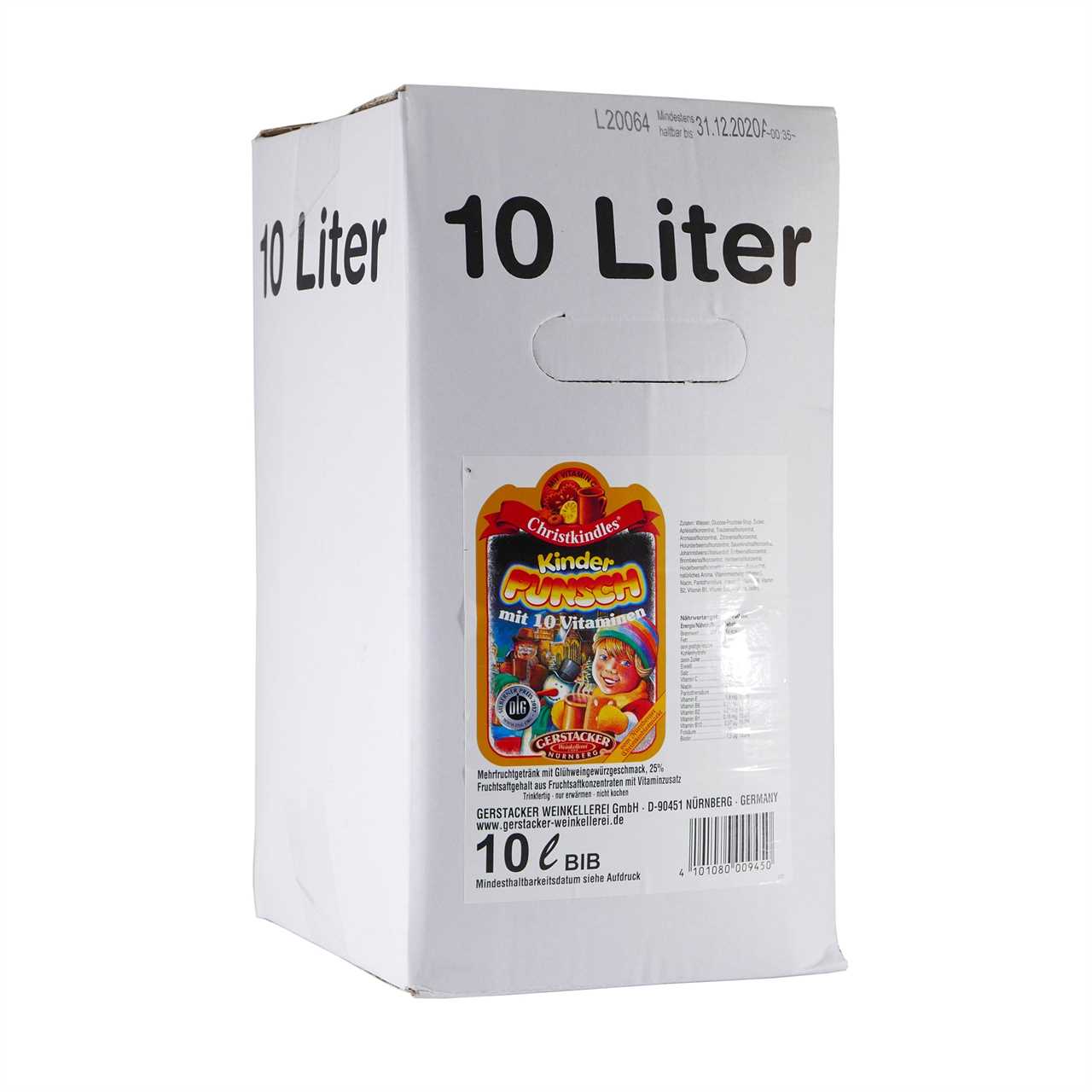 Gerstacker Christkindles Kinderpunsch 10L BIB