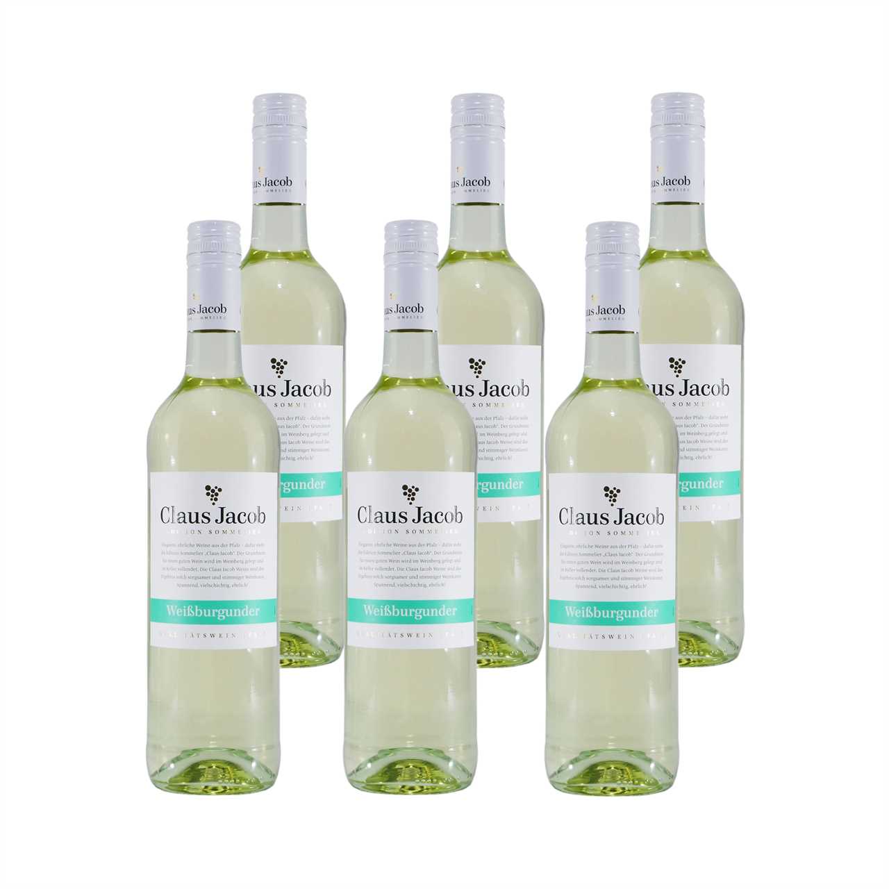 Claus Jacob Weißburgunder Qualitätswein (6 x 0,75L)