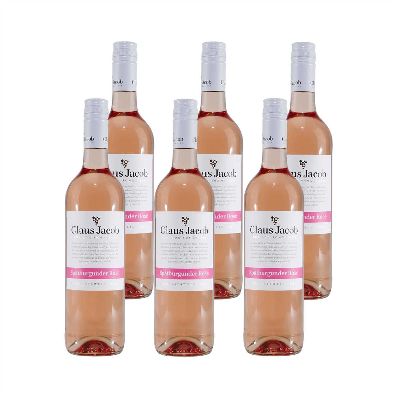 Claus Jacob Spätburgunder Rosé QbA -trocken- (6 x 0,75L)