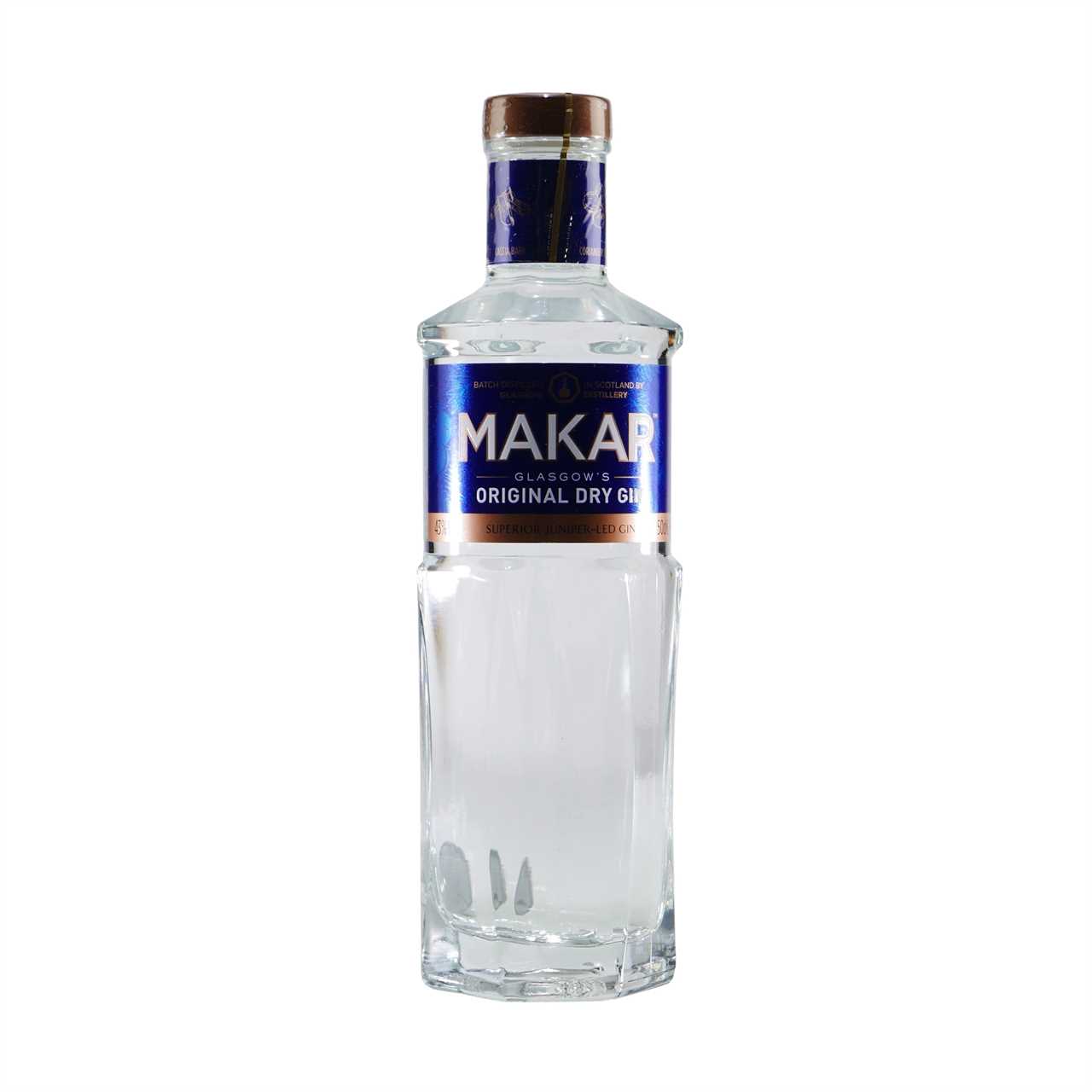 Makar Glasgow Dry Gin mit Geschenk-Holzkiste
