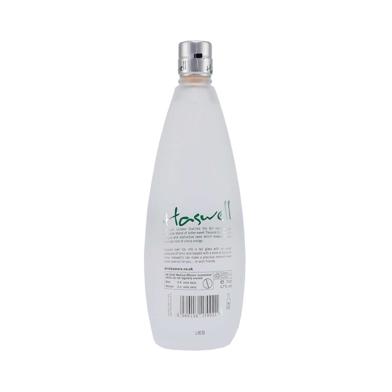 Haswell London Dry Gin mit Geschenk-Holzkiste