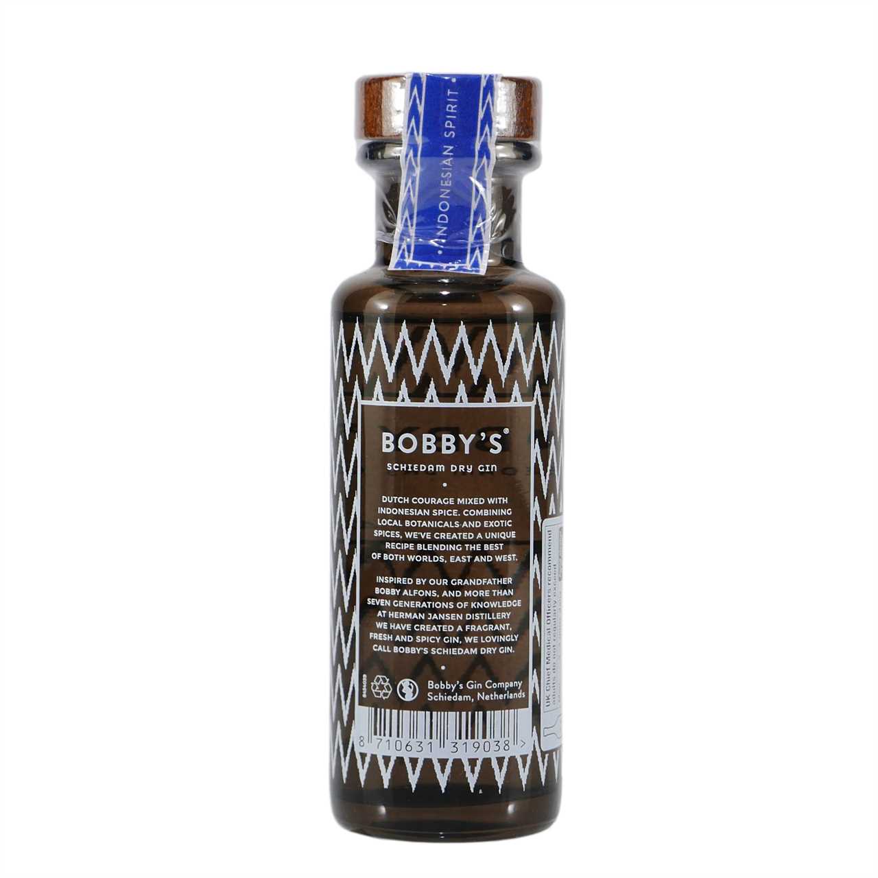 BOBBY'S Schiedam Dry Gin "mini" 0,1L