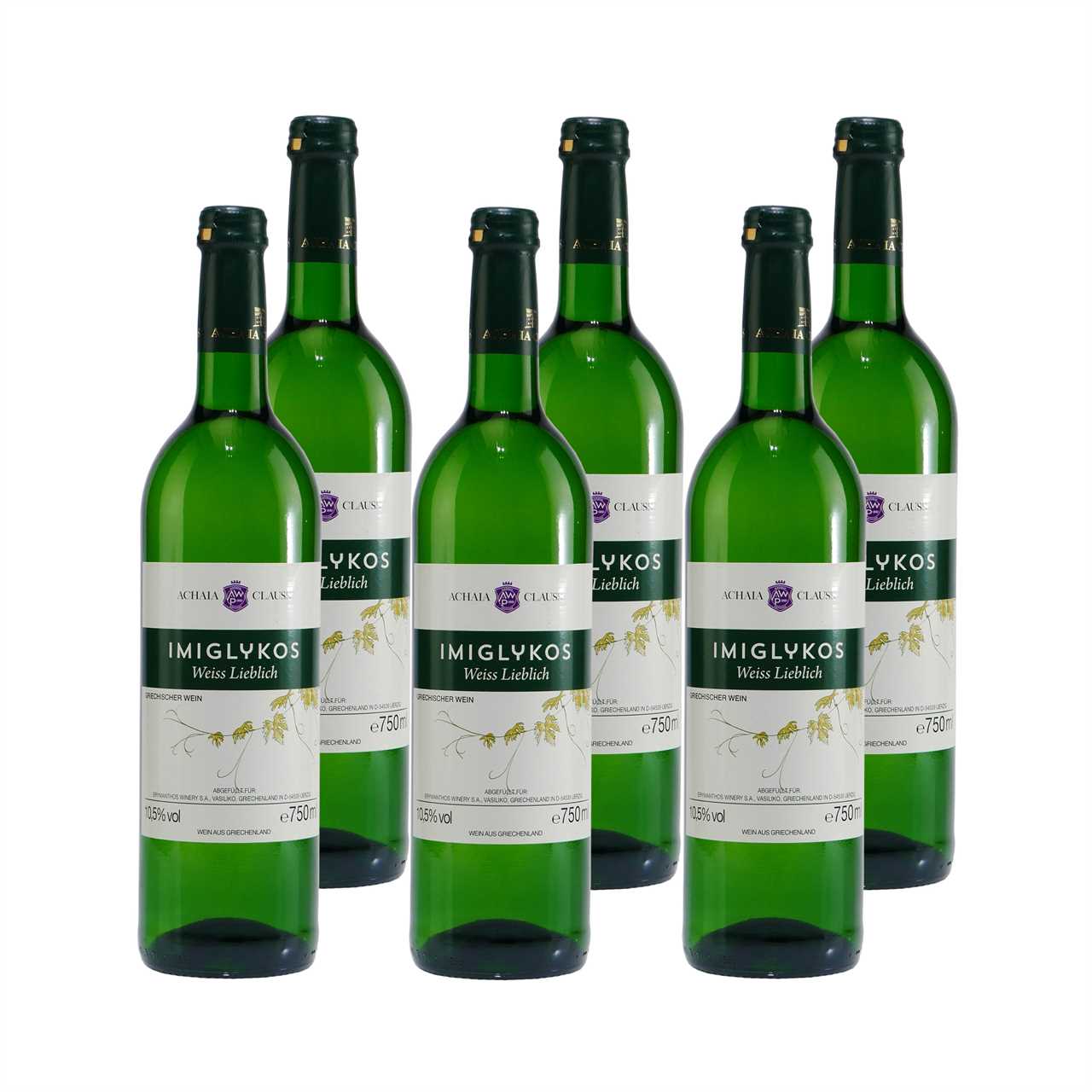 Achaia Clauss Imiglykos Weißwein -lieblich- (6 x 0,75L)