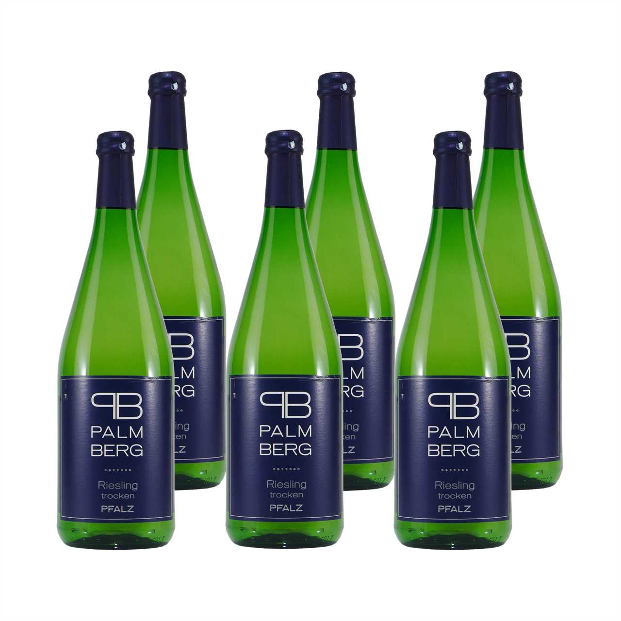 Palmberg Riesling QbA Pfalz -trocken- (6 x 1,0L)