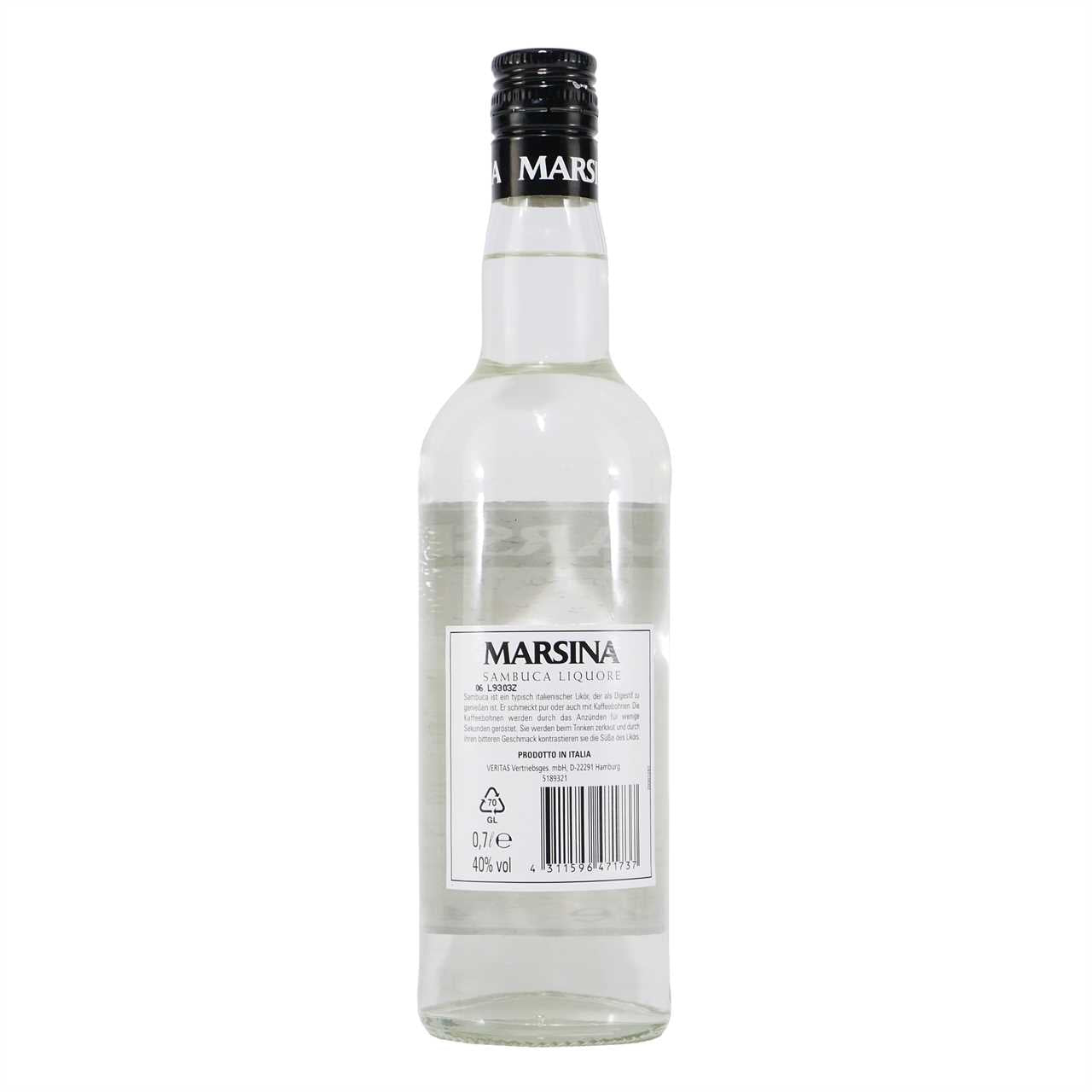 Marsina Sambuca Liquore mit Geschenk-HK