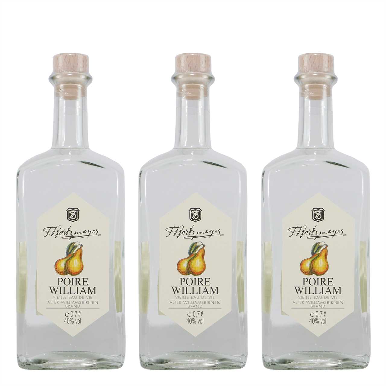 Bortzmeyer Alter Williamsbirnen Brand (3 x 0,7L)