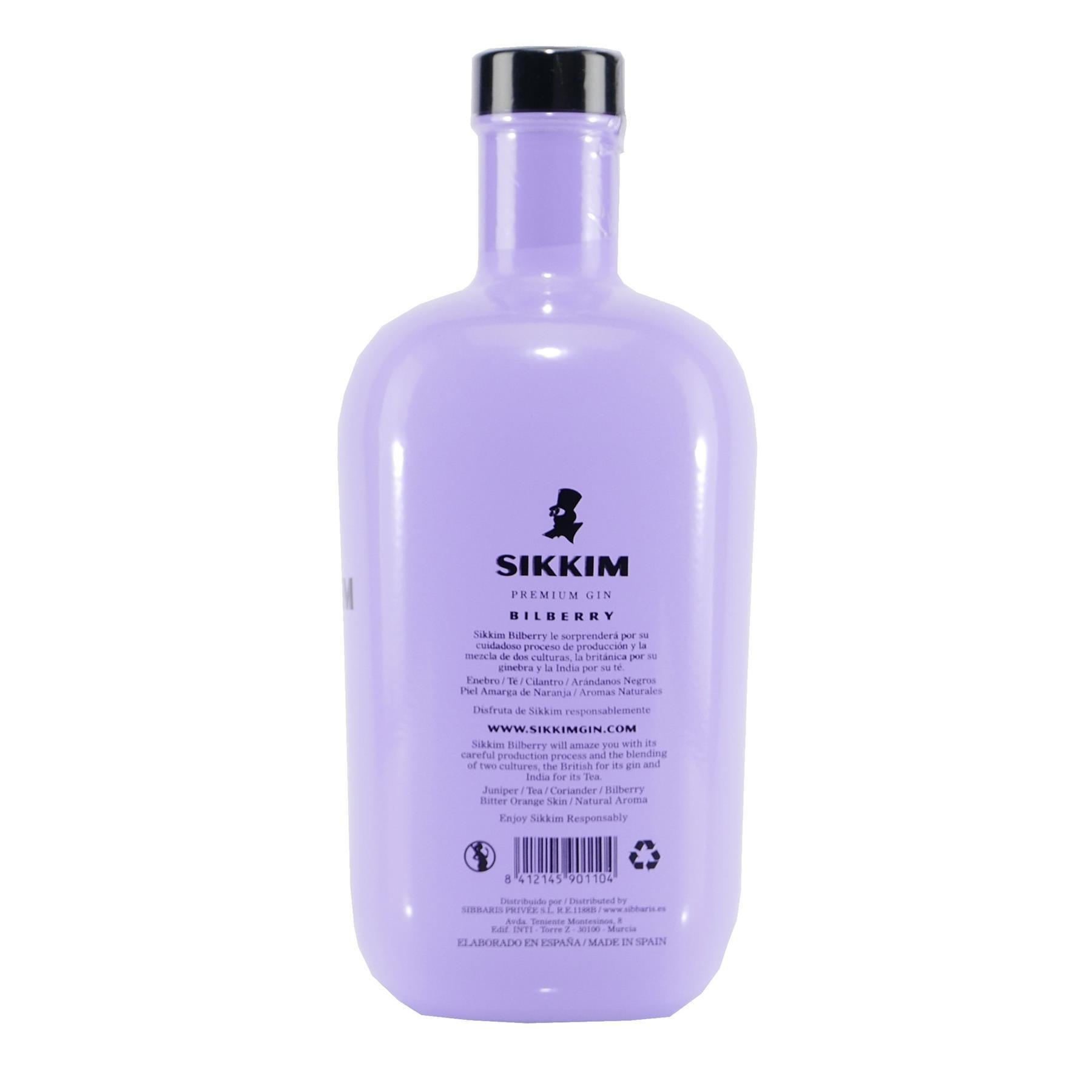 Sikkim Bilberry Gin mit Geschenk-Holzkiste