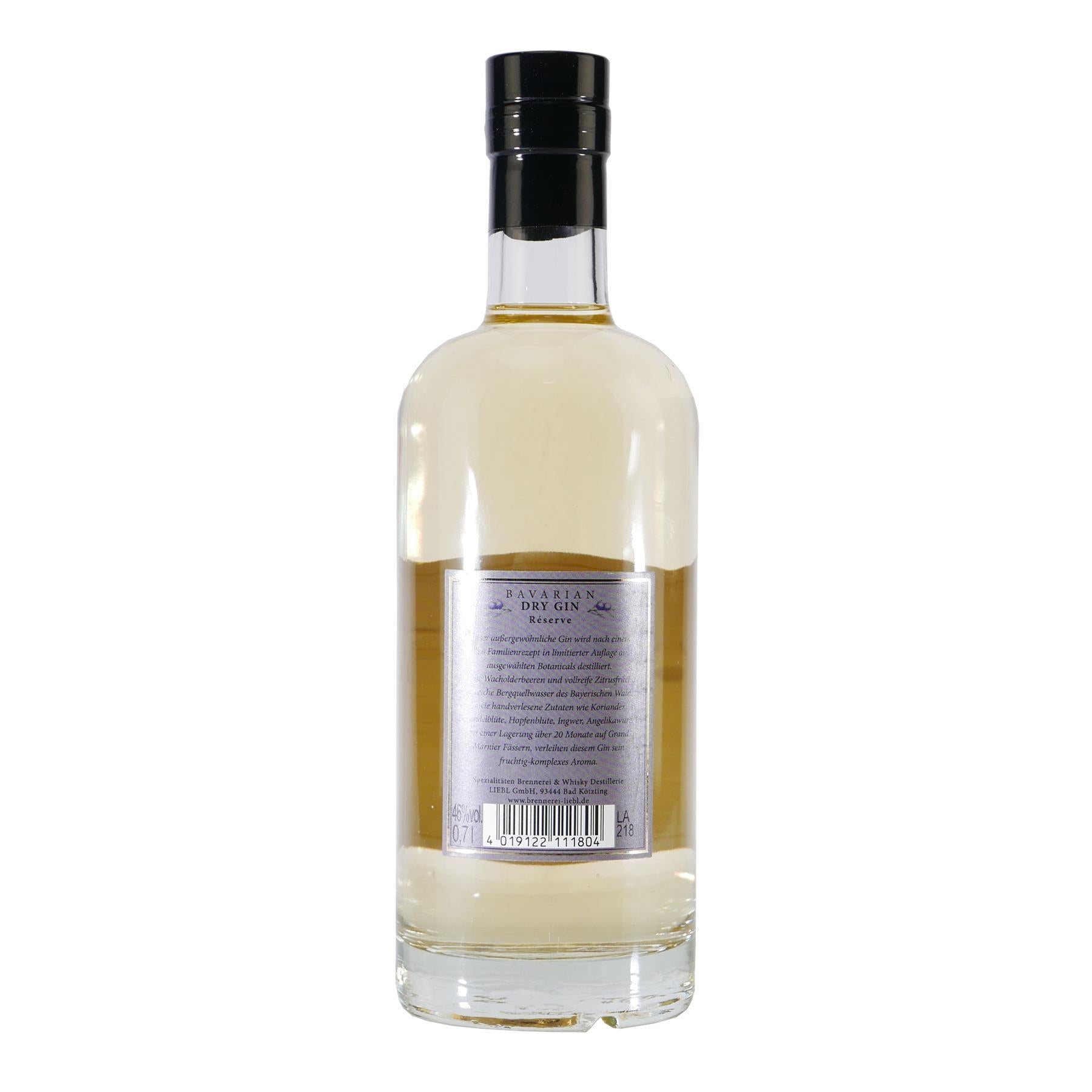 Liebl Bavarian Dry Gin Réserve mit Geschenk-Holzkiste
