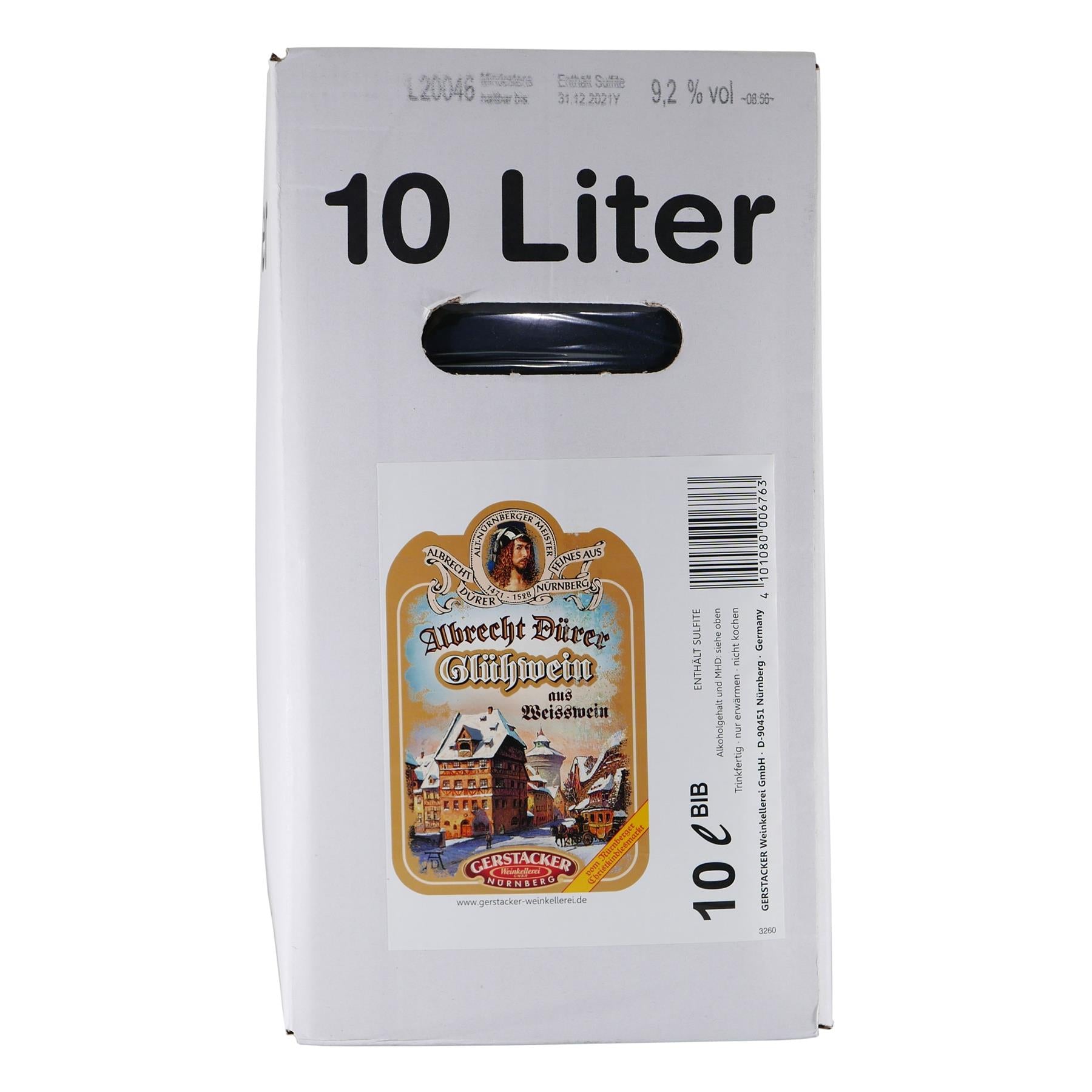 Albrecht Dürer Glühwein aus Weißwein 10L BIB