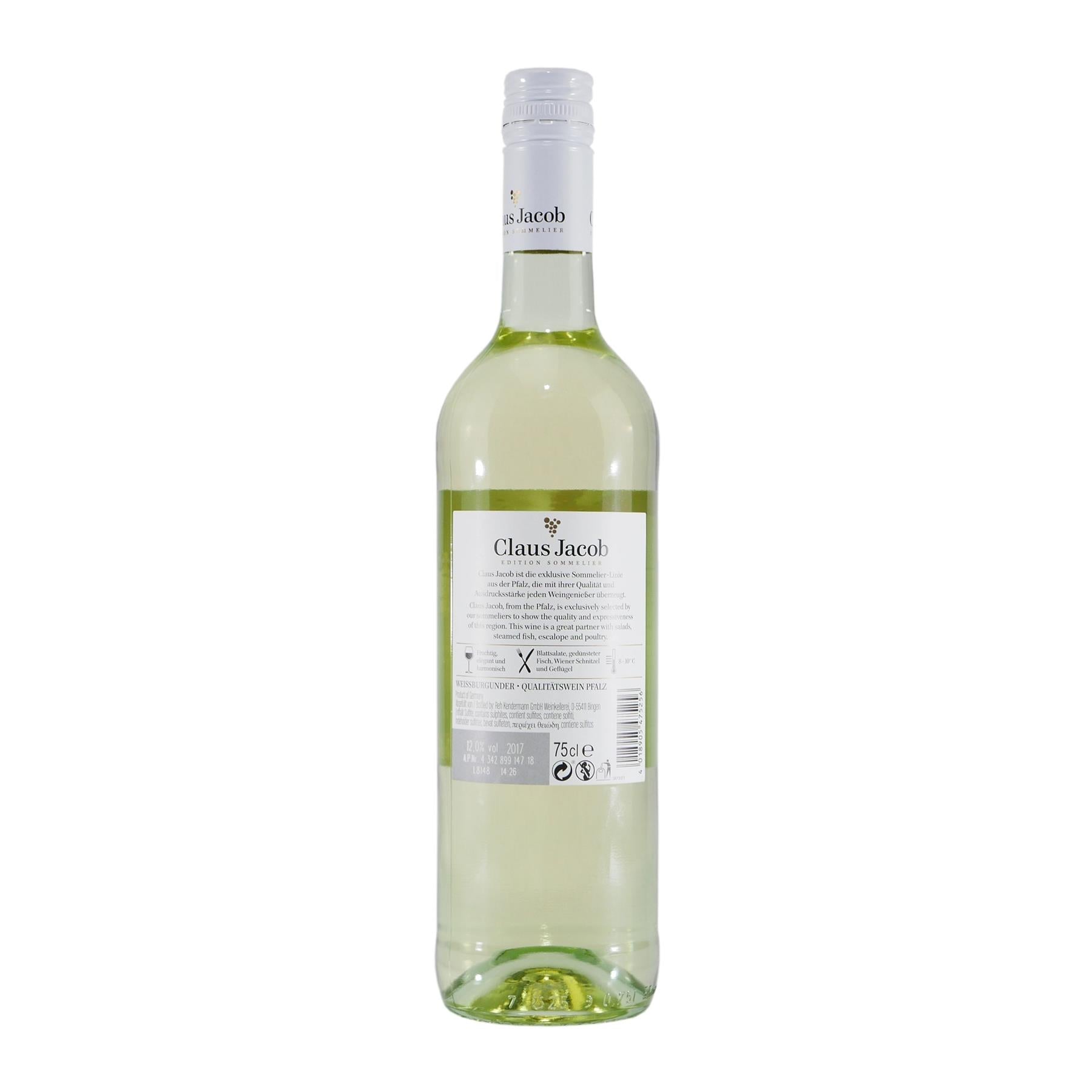 Claus Jacob Weißburgunder Qualitätswein (6 x 0,75L)