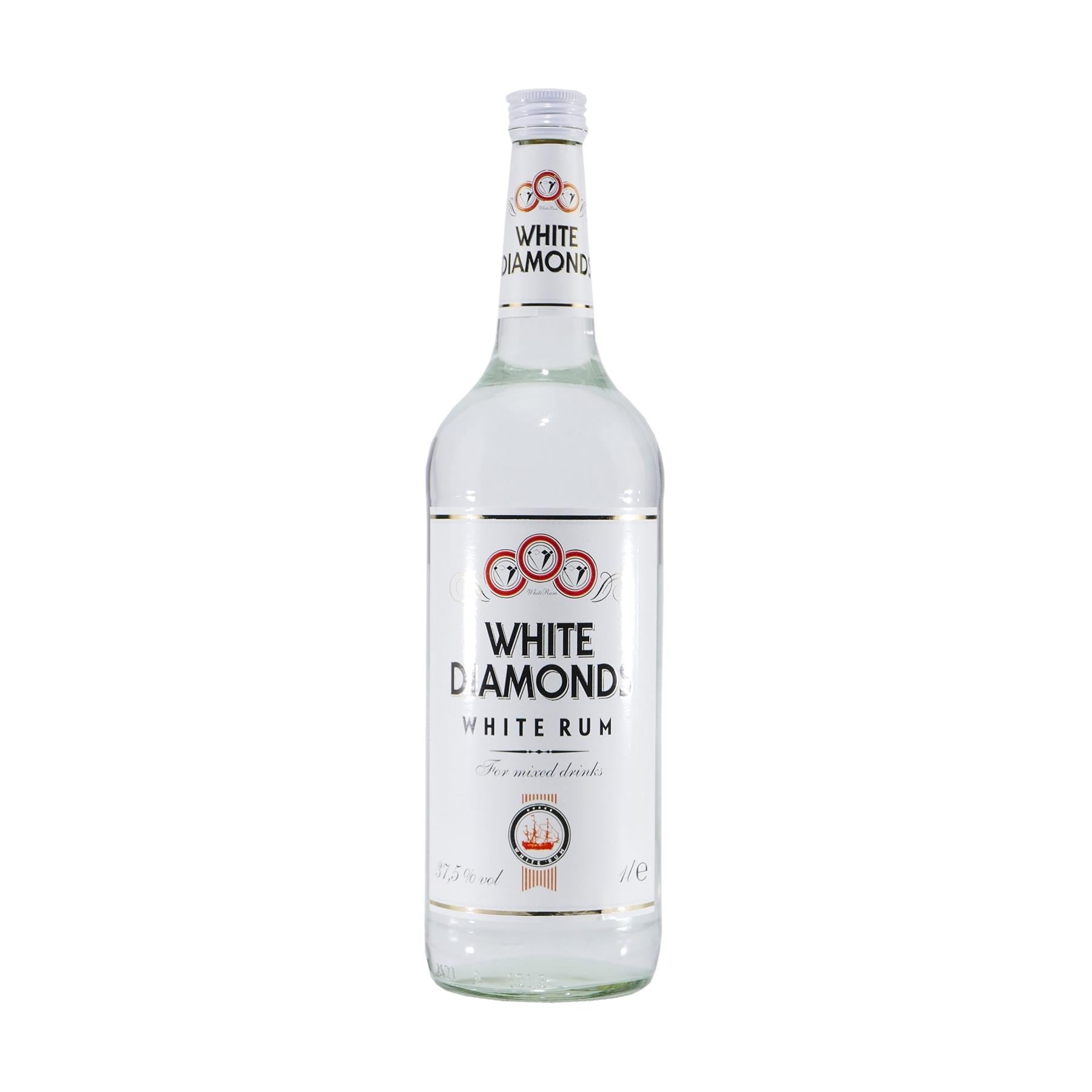 WHITE DIAMONDS RUM mit Geschenk-Holzkiste