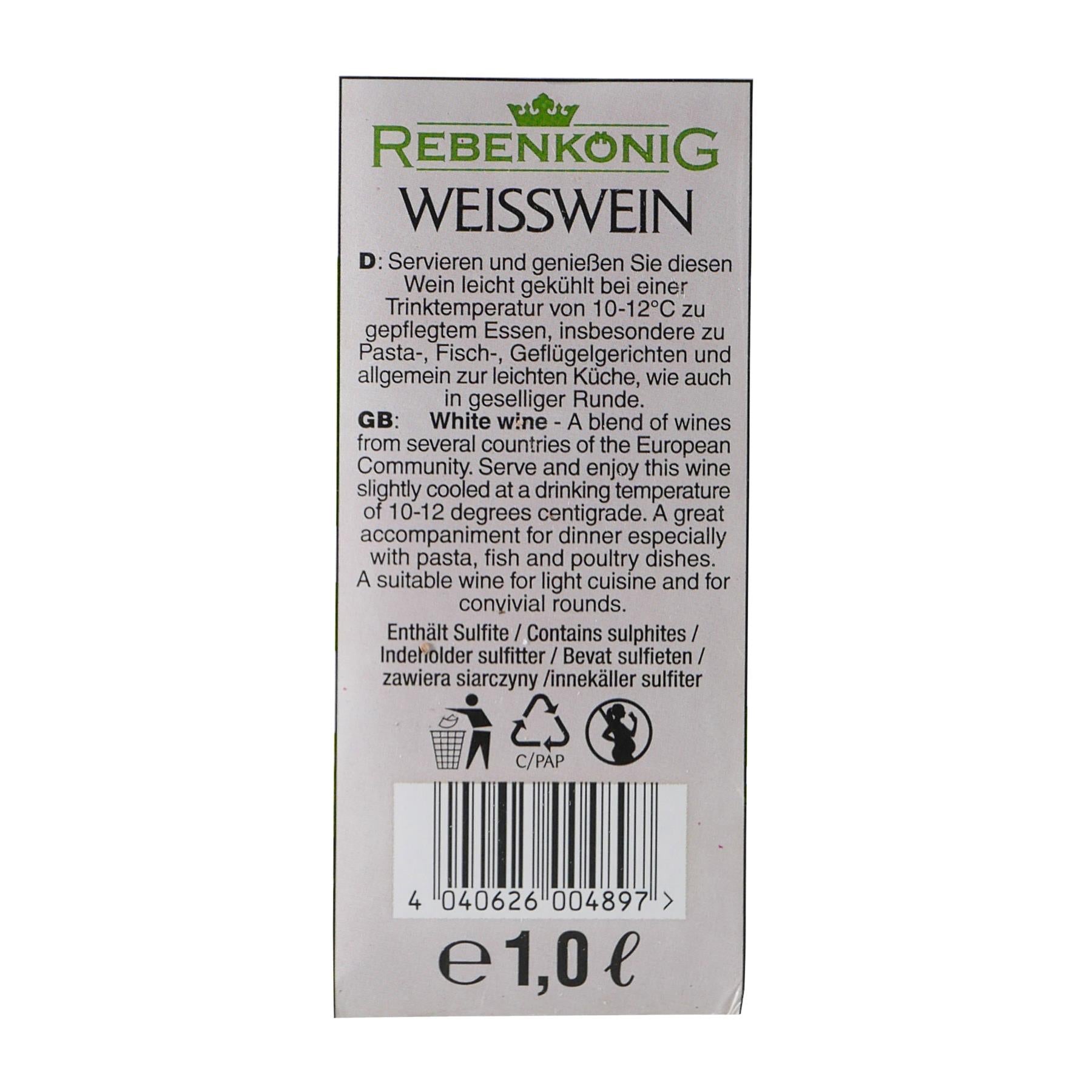 Weico Rebenkönig Weißwein 1,0L