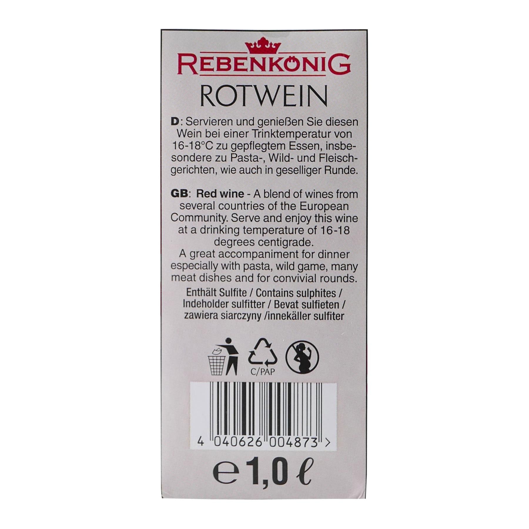 Weico Rebenkönig Rotwein 1,0L