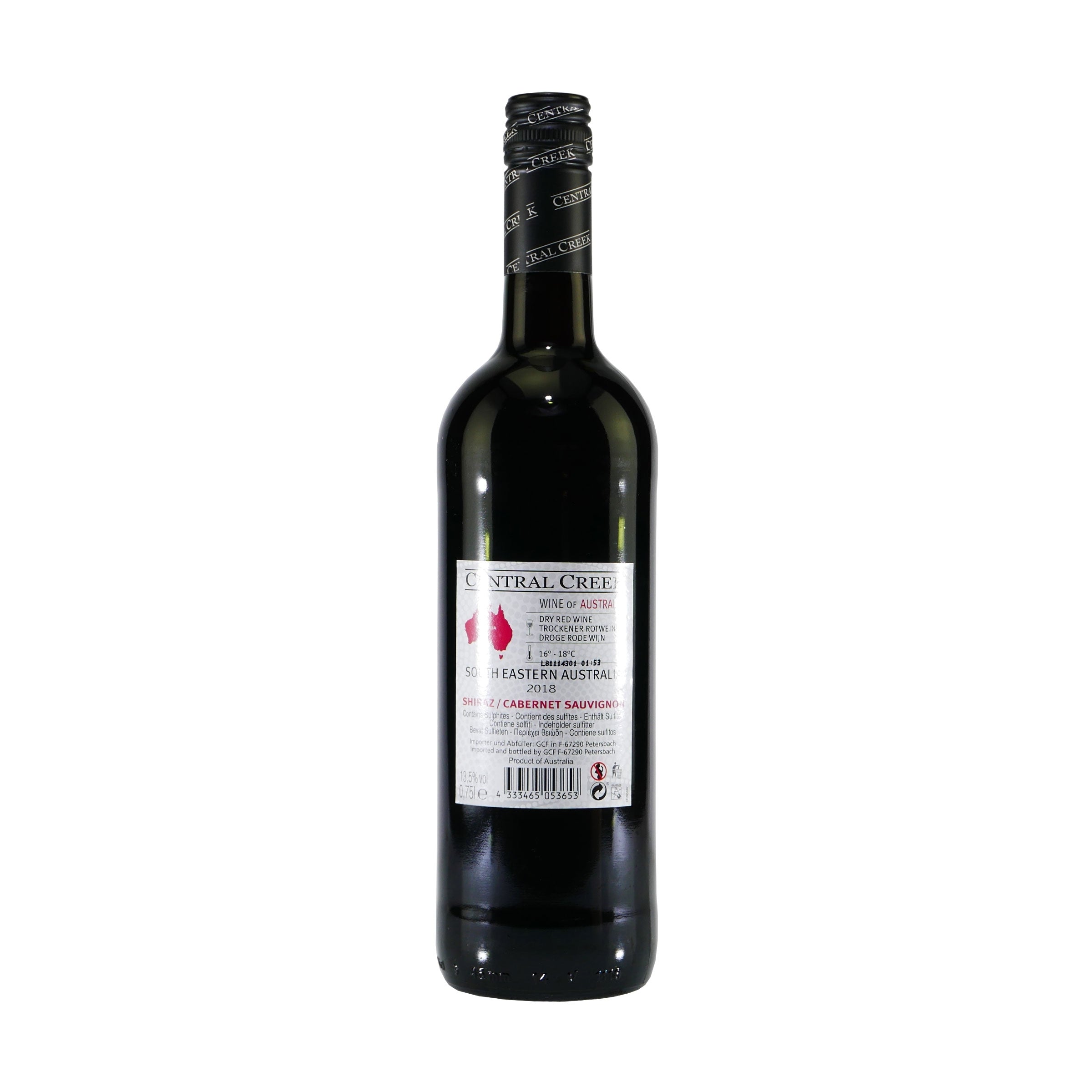 Central Creek Shiraz-Cabernet Sauvignon Rotwein (6 x 0,75L)