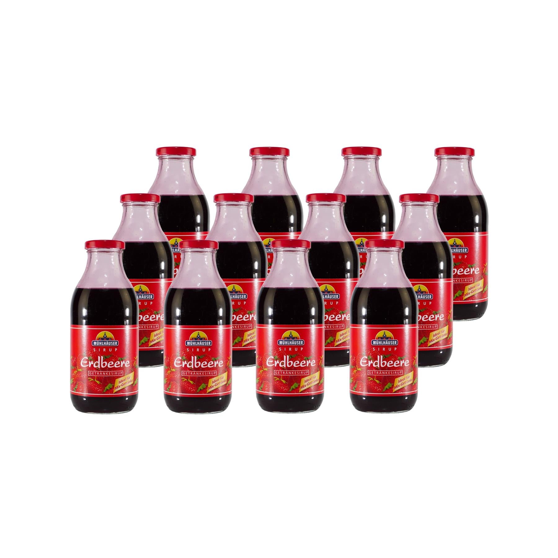 Mühlhäuser Erdbeer Getränkesirup (12 x 0,5L)