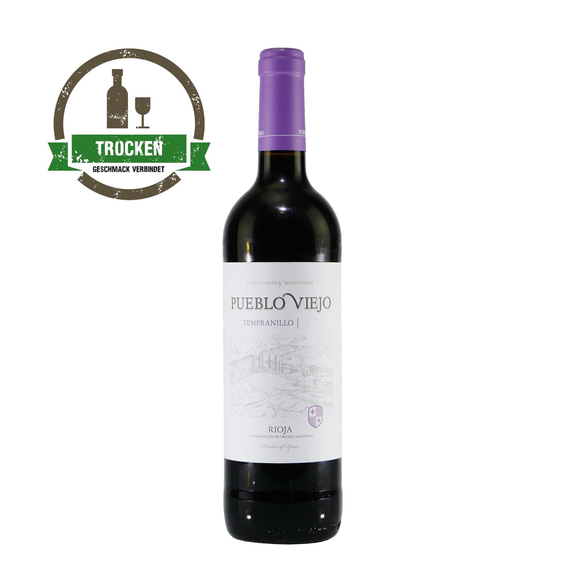 Pueblo Viejo Rioja Tempranillo Rotwein (6 x 0,75L)