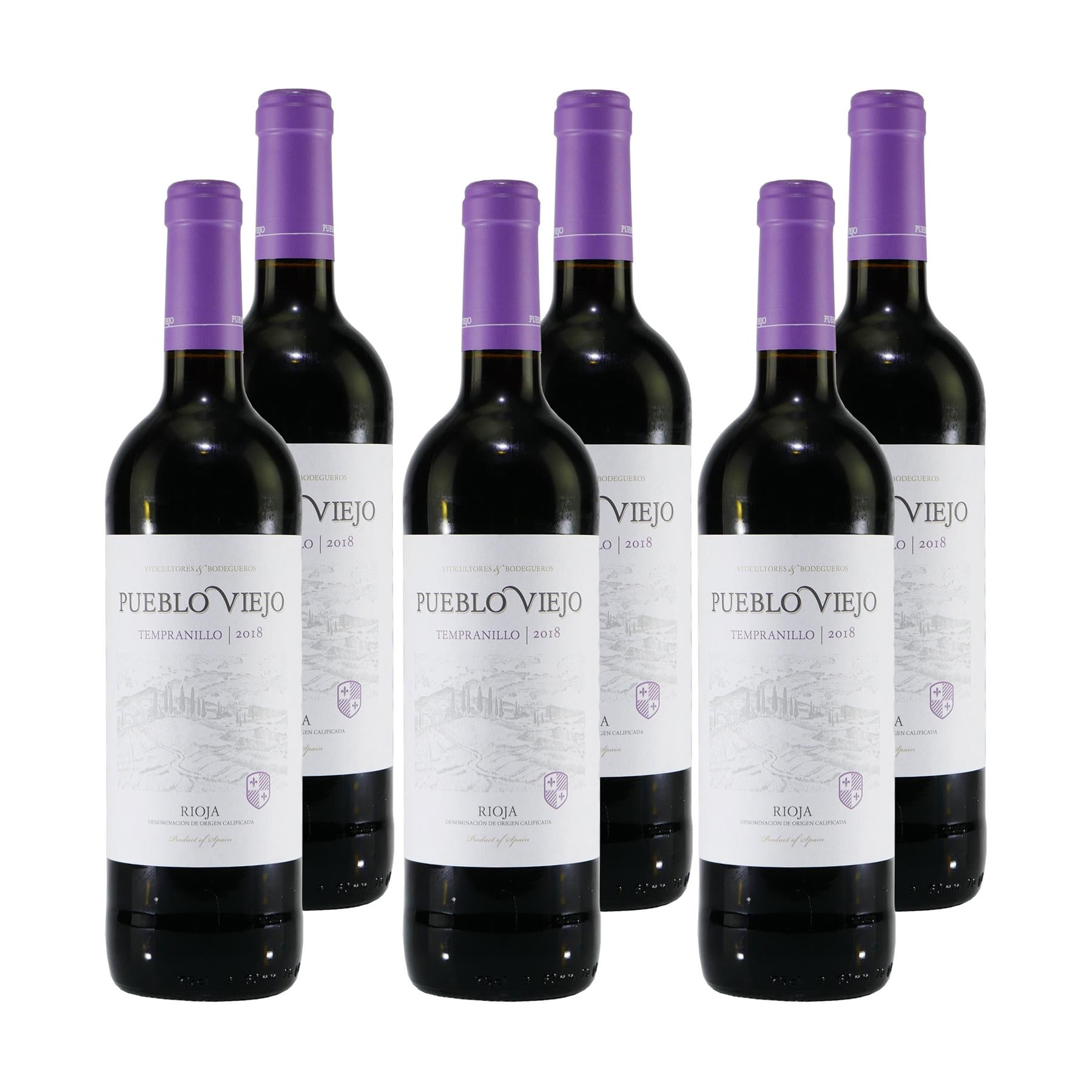 Pueblo Viejo Rioja Tempranillo Rotwein (6 x 0,75L)