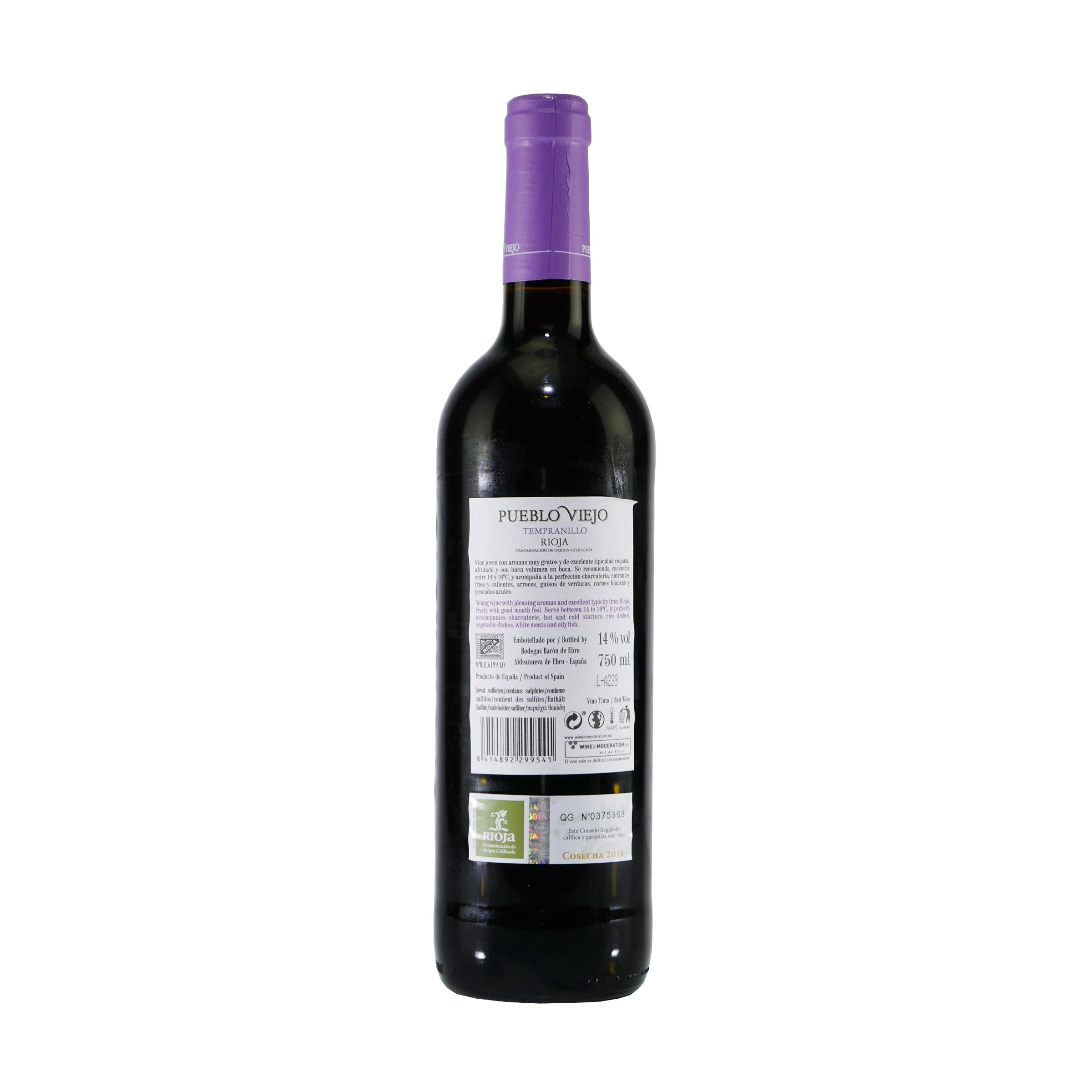 Pueblo Viejo Rioja Tempranillo Rotwein (6 x 0,75L)