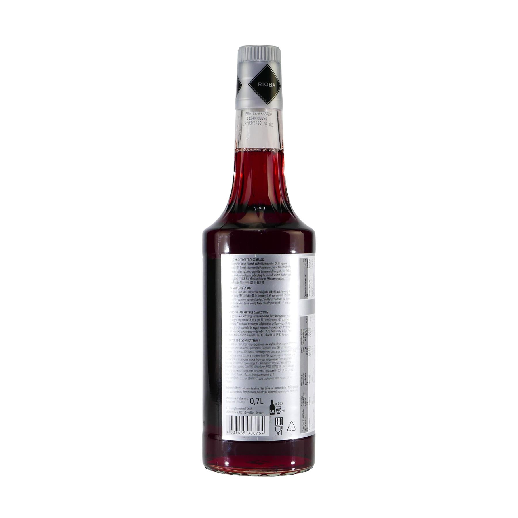 Rioba Strawberry (Erdbeer) Bar-Syrup