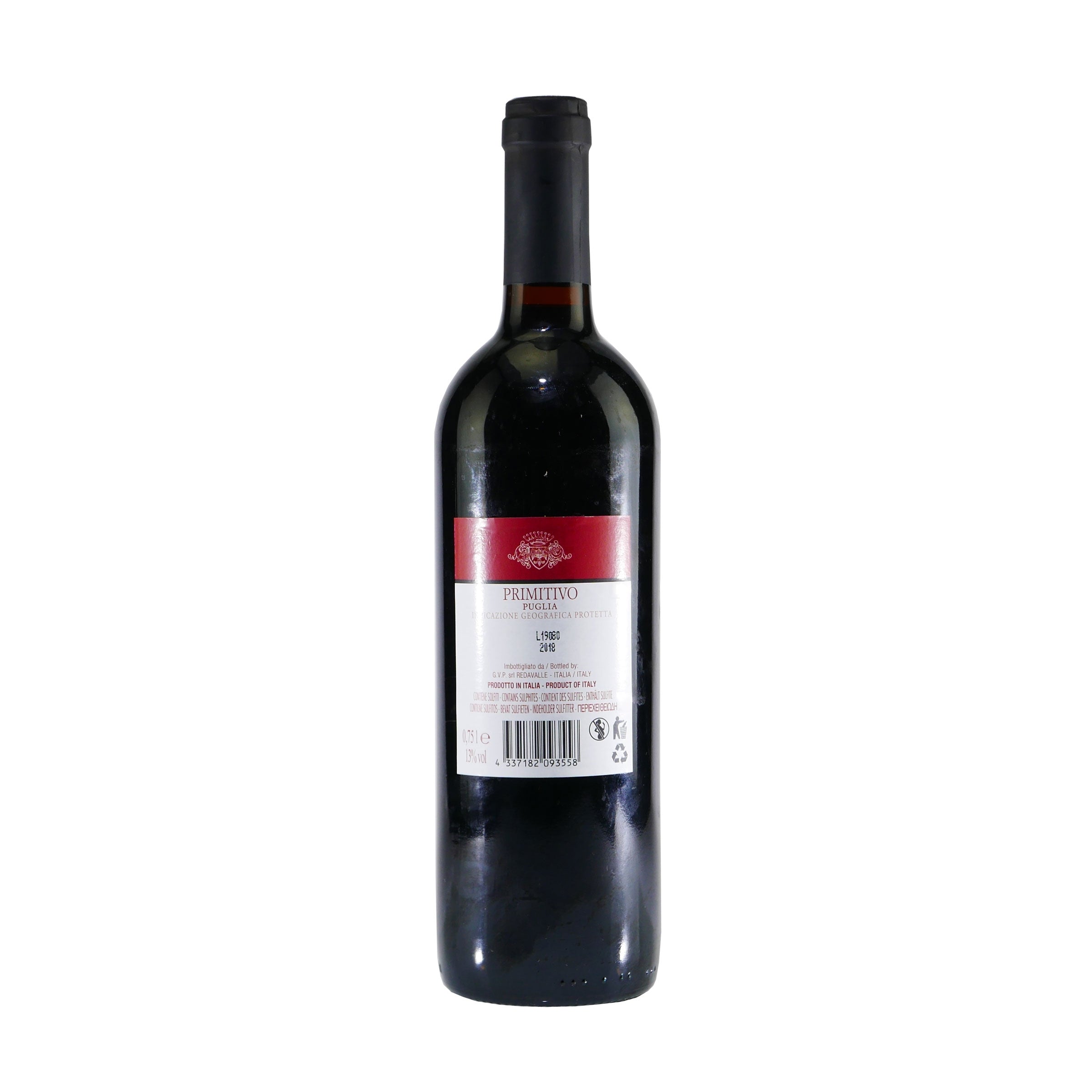 Primitivo Puglia IGP Rotwein (6 x 0,75L)