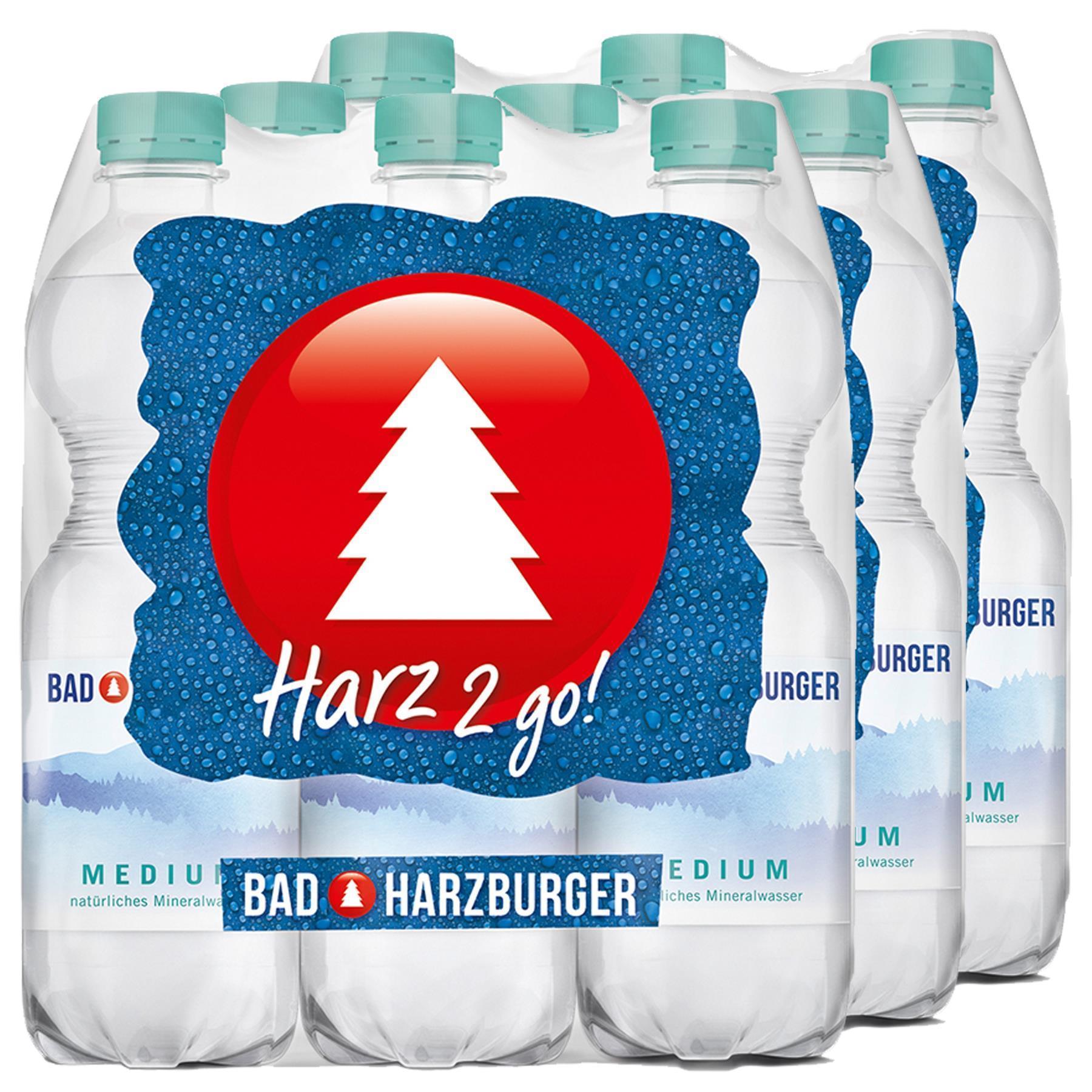 Bad Harzburger Mineralwasser -Medium- (18 x 0,5L) EINWEG