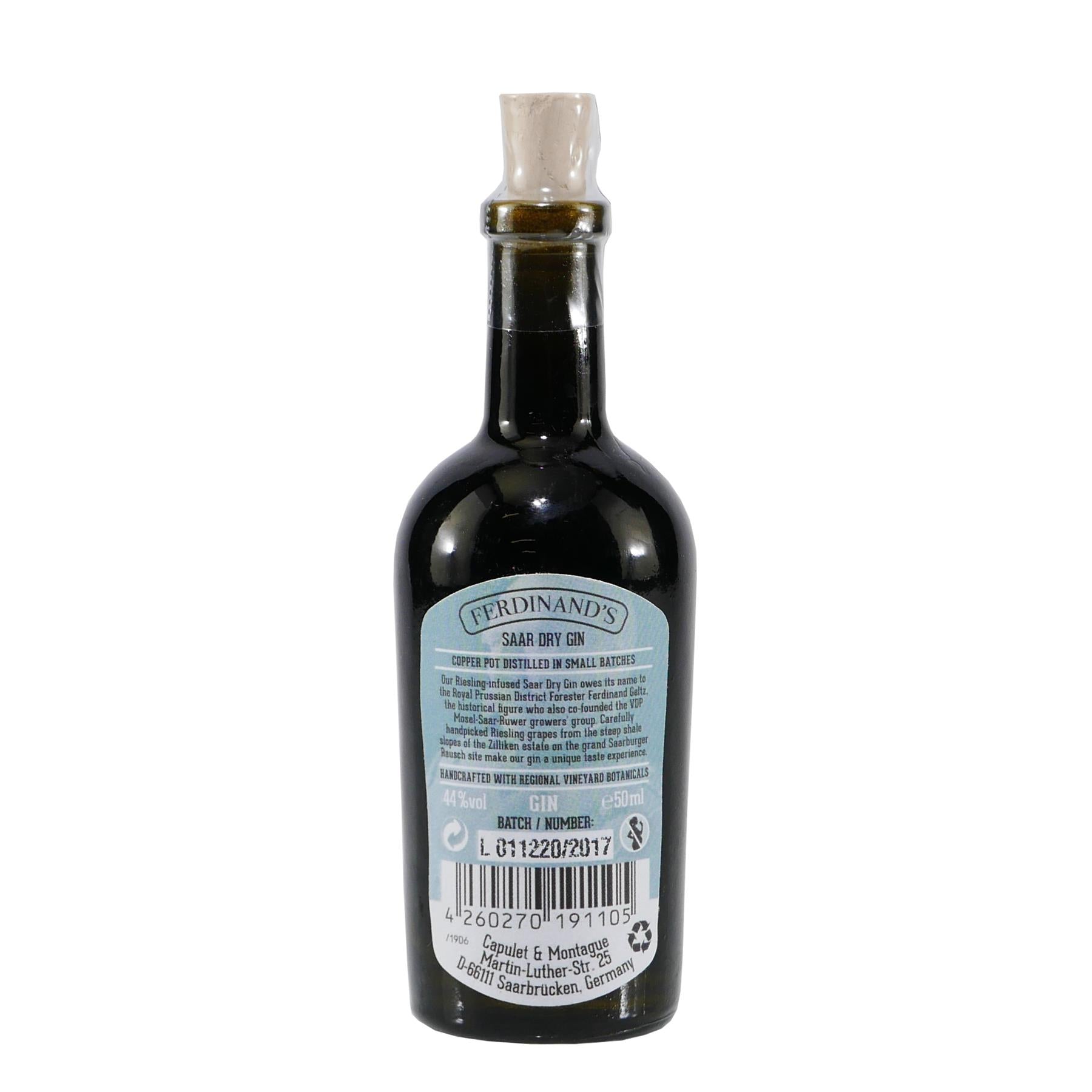 Ferdinand's Saar Dry Gin "Mini" 0,05L