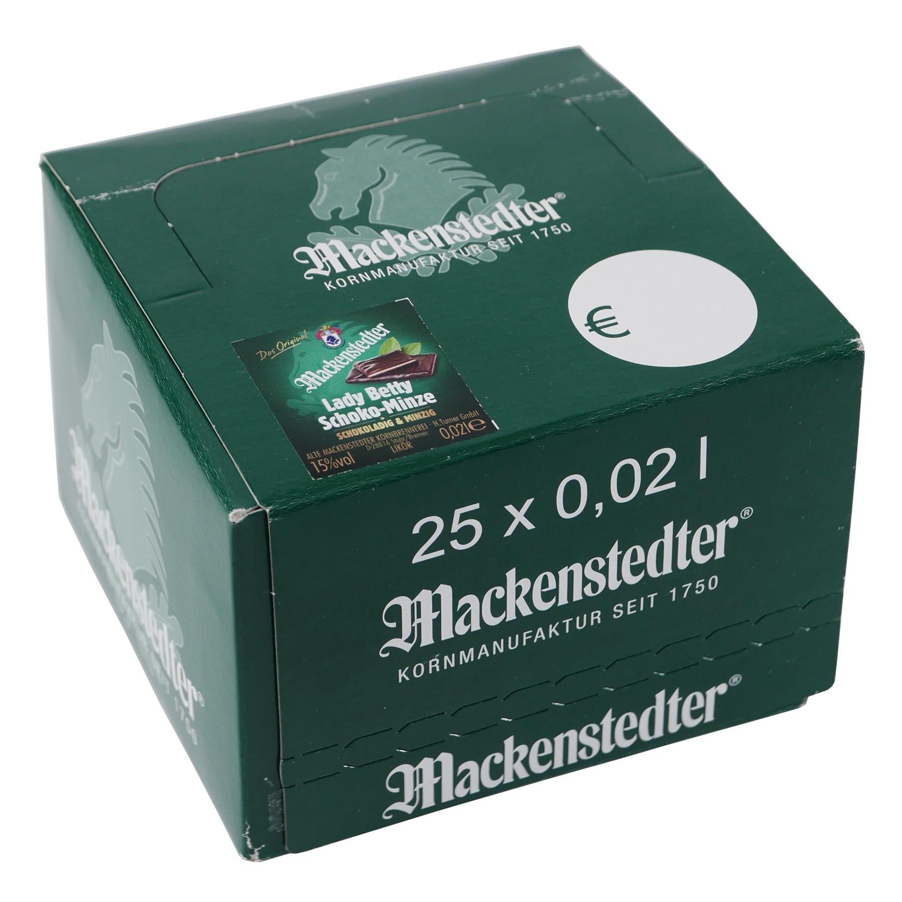 Mackenstedter Lady Betty Schoko-Minze Likör (25 x 0,02L)