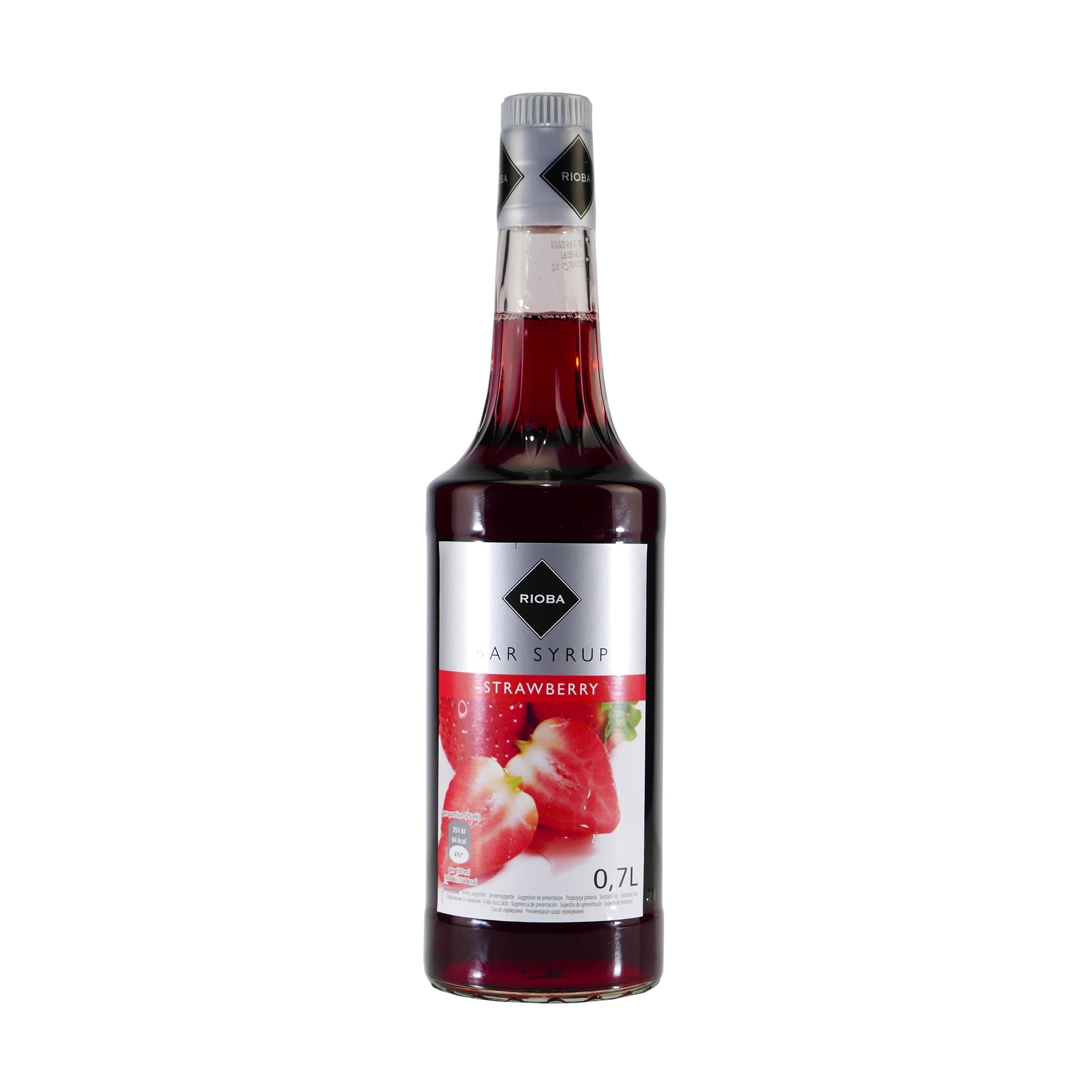 Rioba Strawberry (Erdbeer) Bar-Syrup (6 x 0,7L)