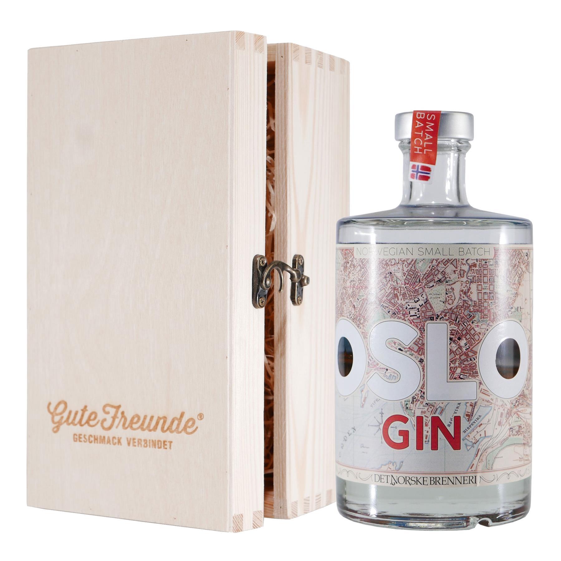 Oslo Gin mit Geschenk-Holzkiste