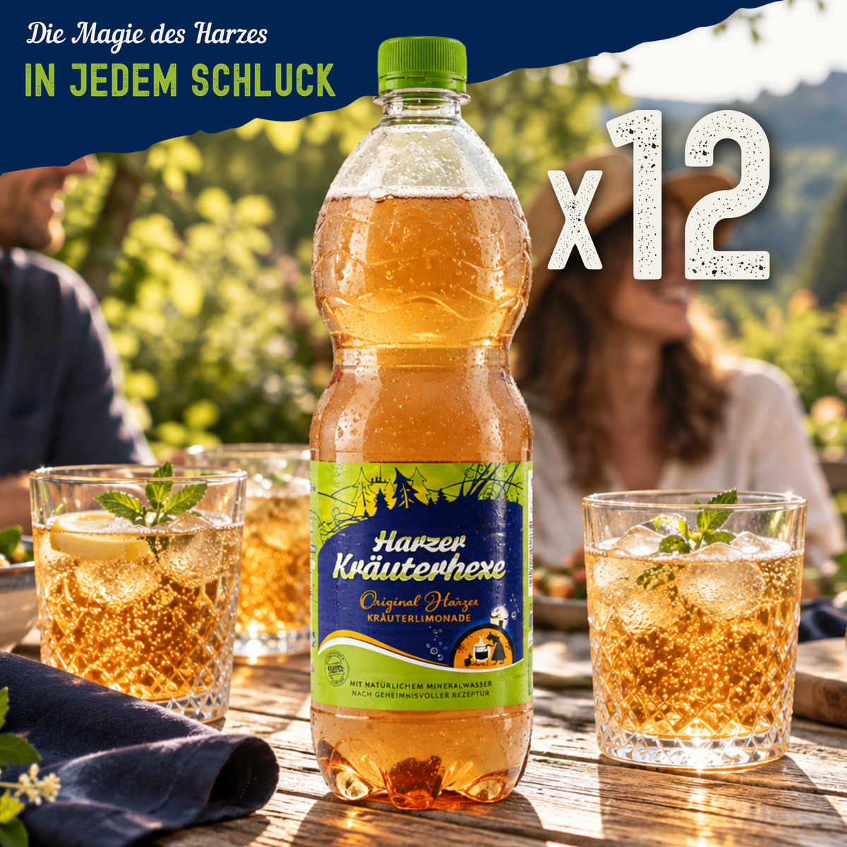 Harzer Kräuterhexe Limonade (12 x 1,0L) EINWEG
