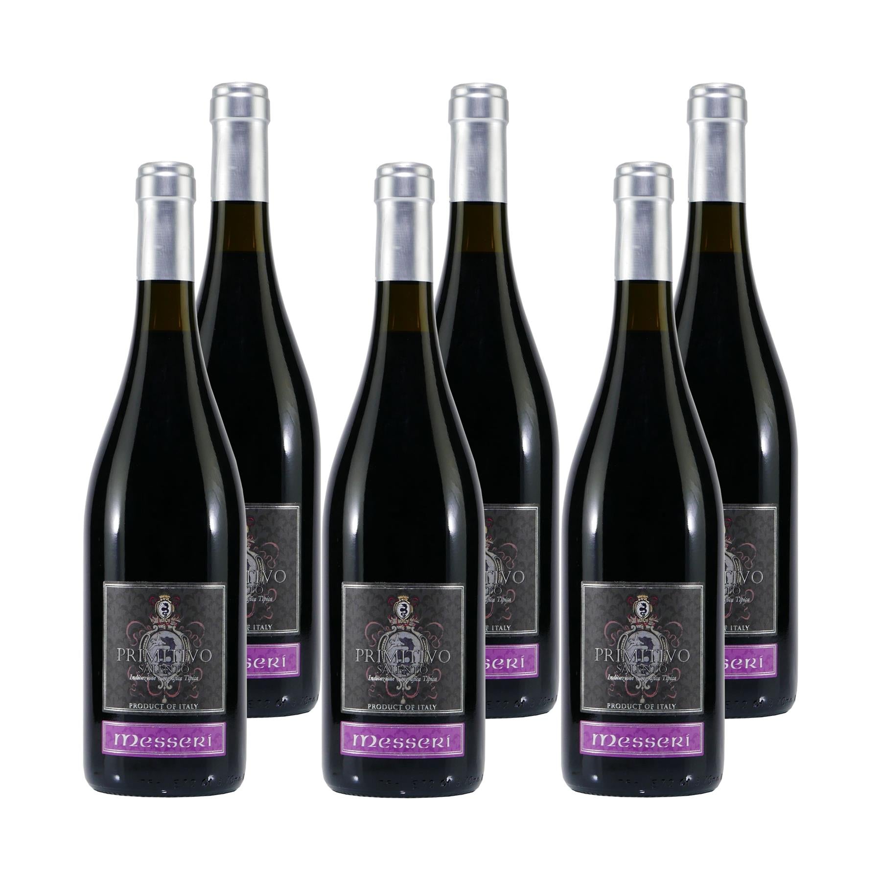 Messeri Primitivo IGT Rotwein -trocken- (6 x 0,75L)