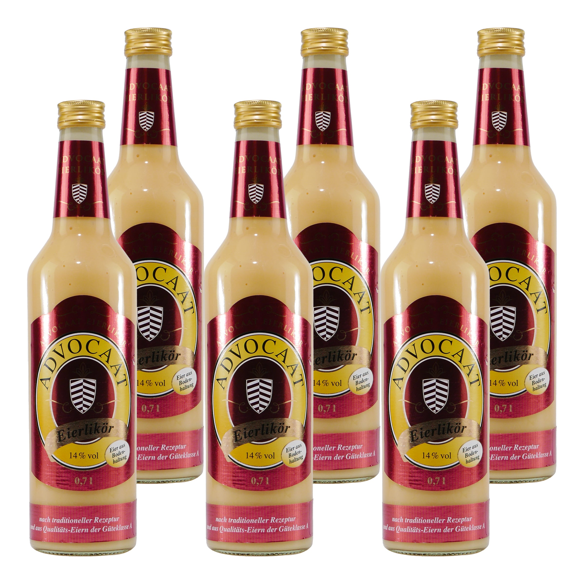 Advocaat Eierlikör 14% Rot (6 x 0,7L)